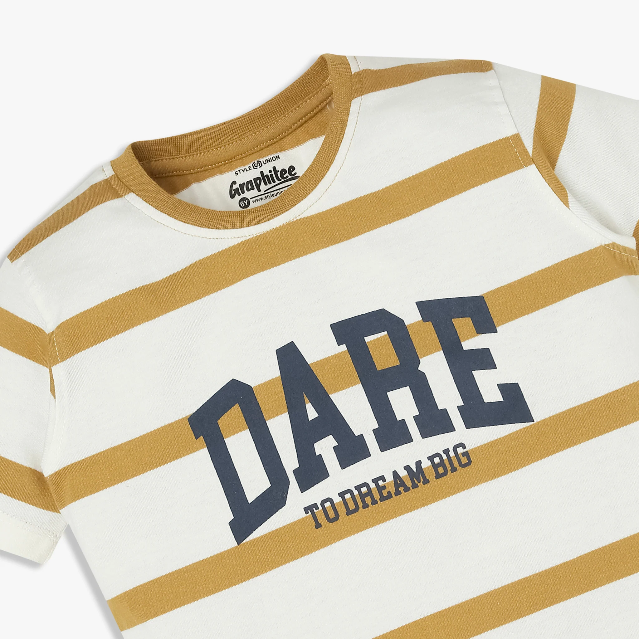 Boys Striped Crew Neck Graphitee - Image 3