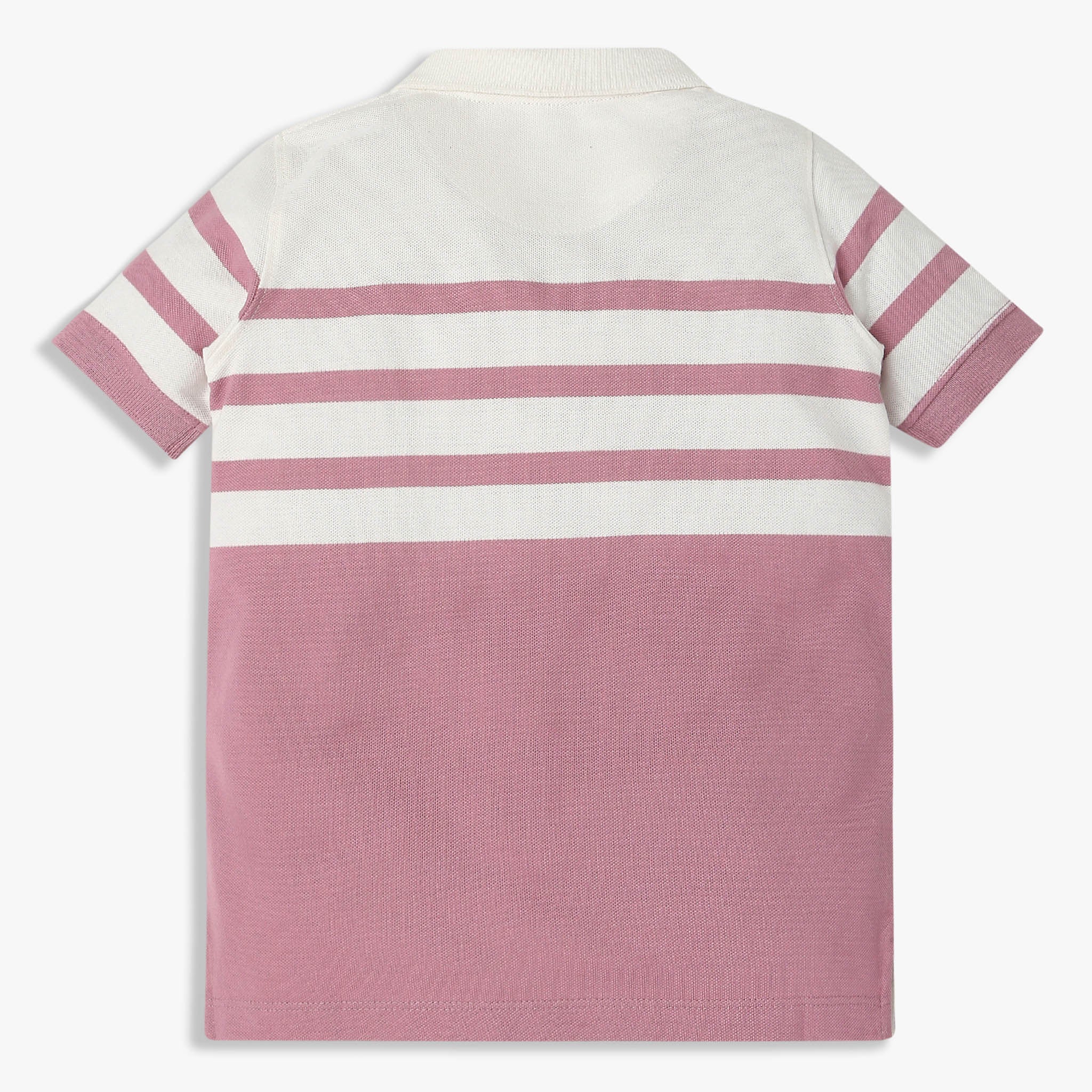Boys Striped Polo T-shirt - Image 2