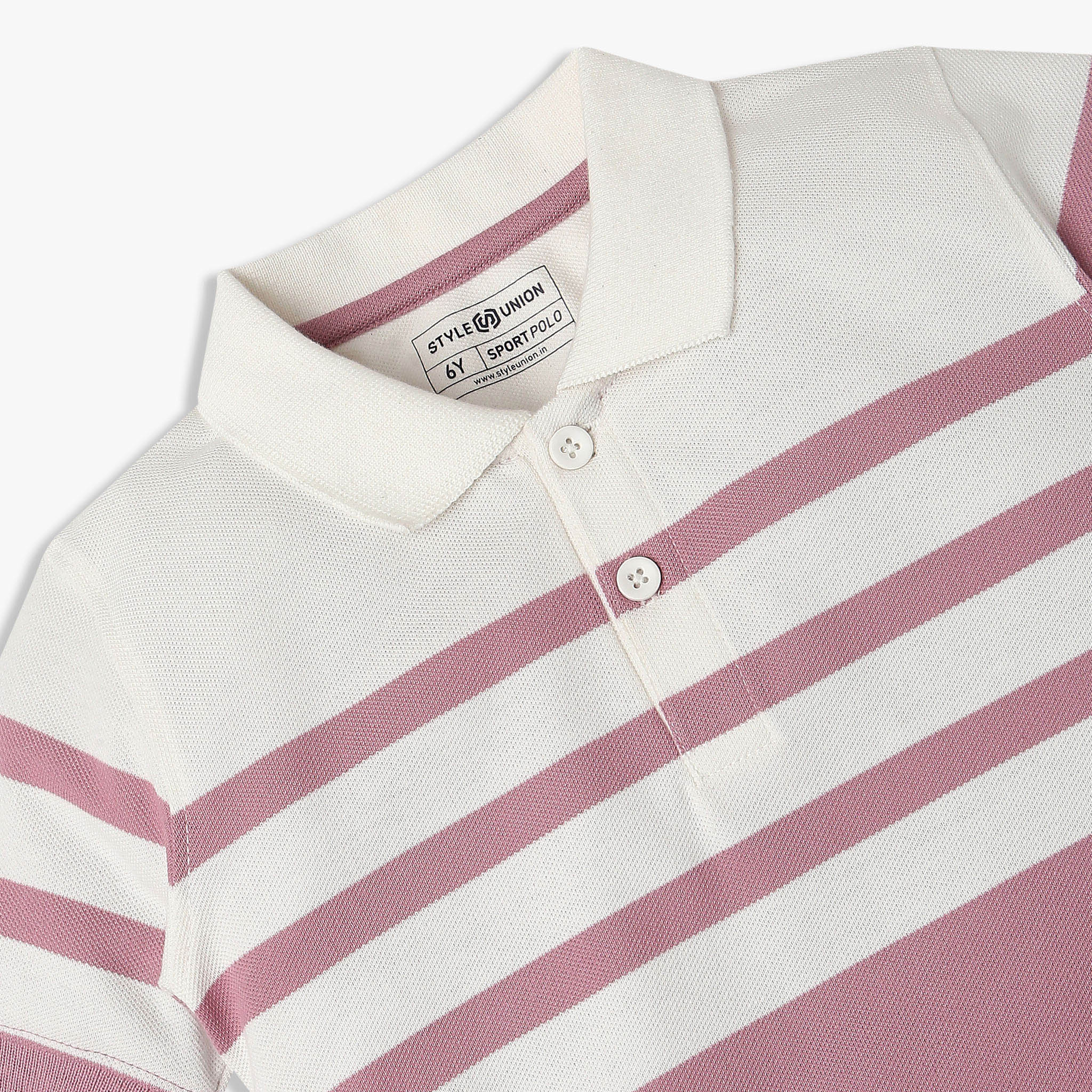 Boys Striped Polo T-shirt - Image 3