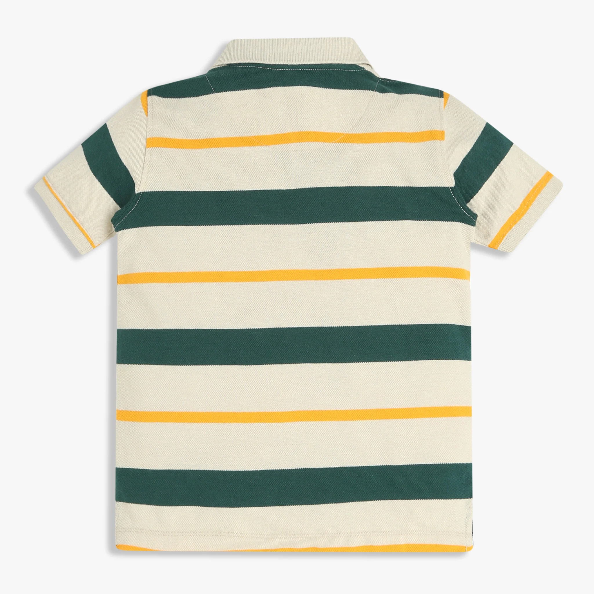 Boys Striped Sport Polo T-Shirt - Image 2