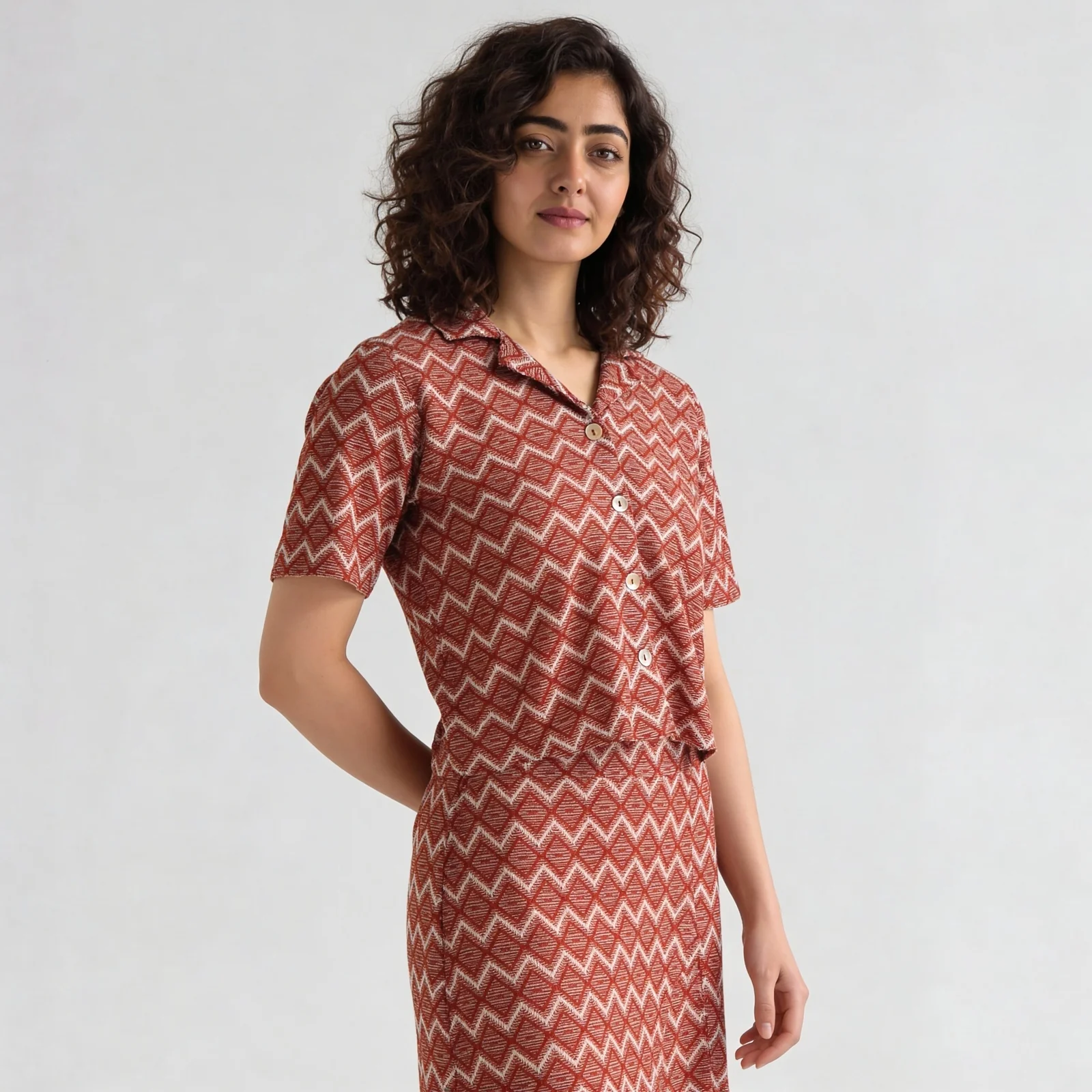 Camp Collar Crop Shirt - Image 10