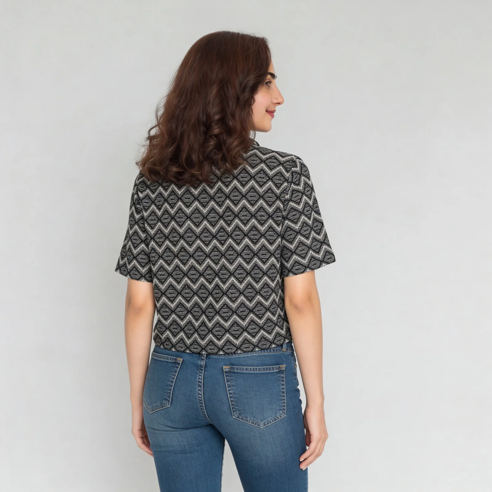 Camp Collar Crop Shirt - Image 3