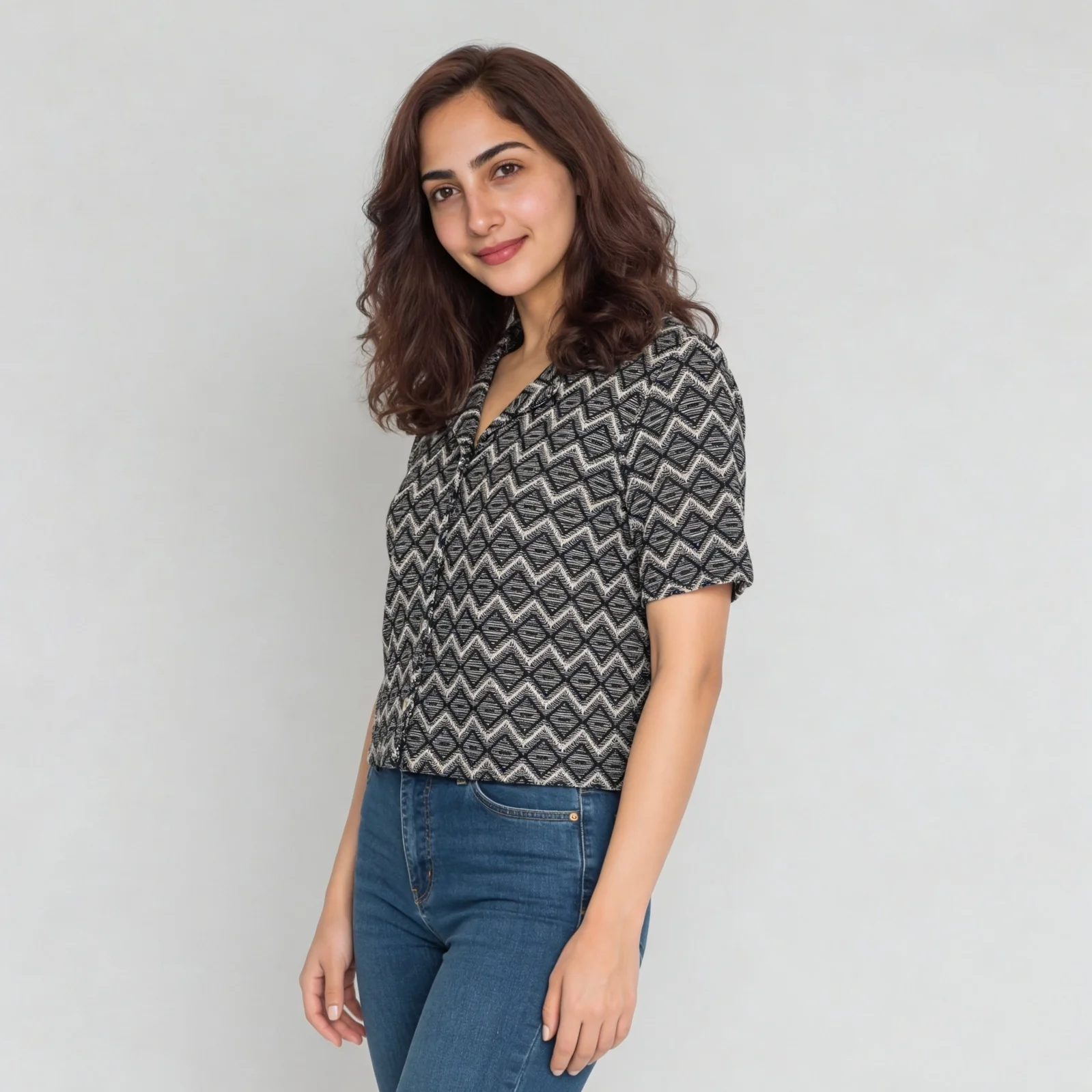 Camp Collar Crop Shirt - Image 5