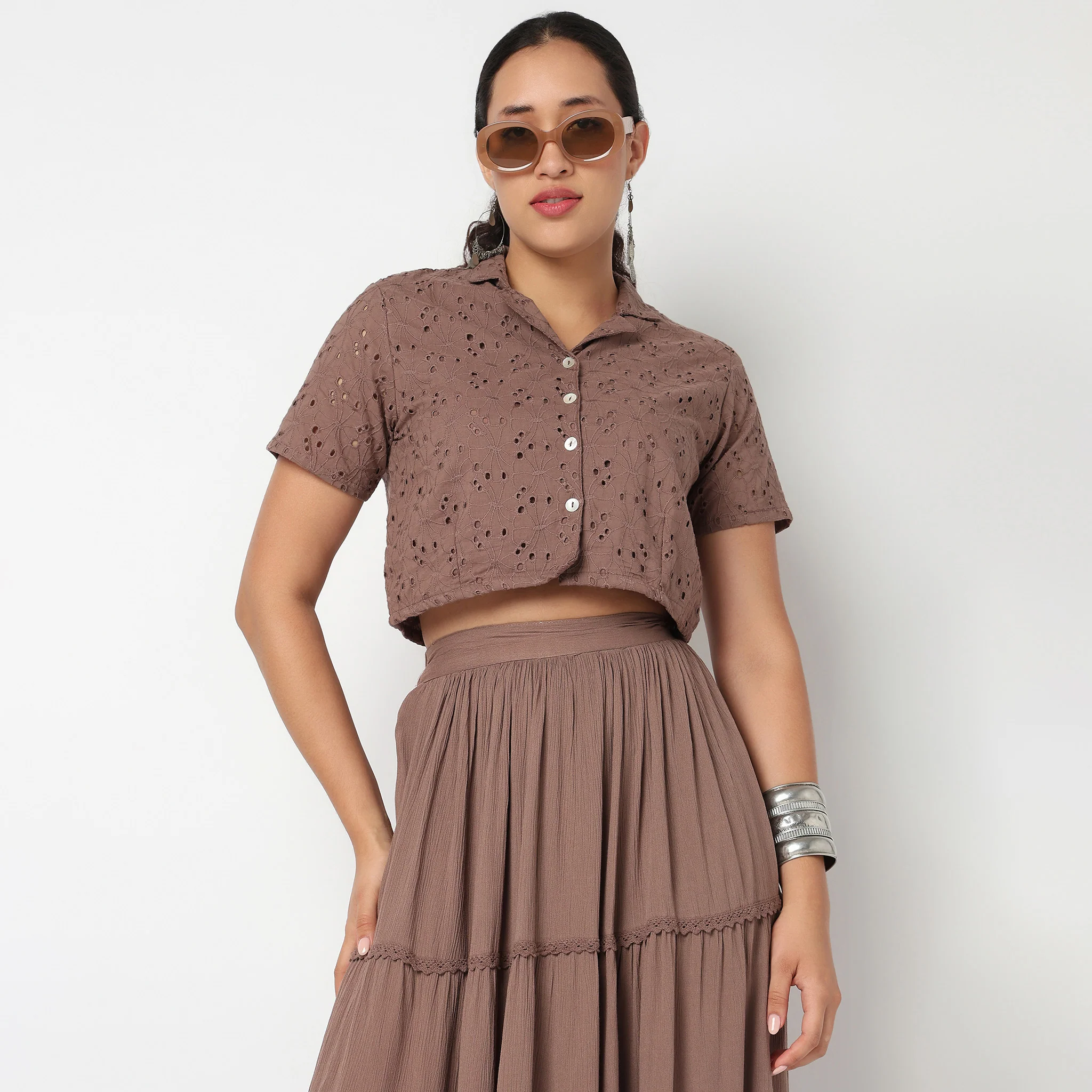 Camp Collar Crop Top - Image 2