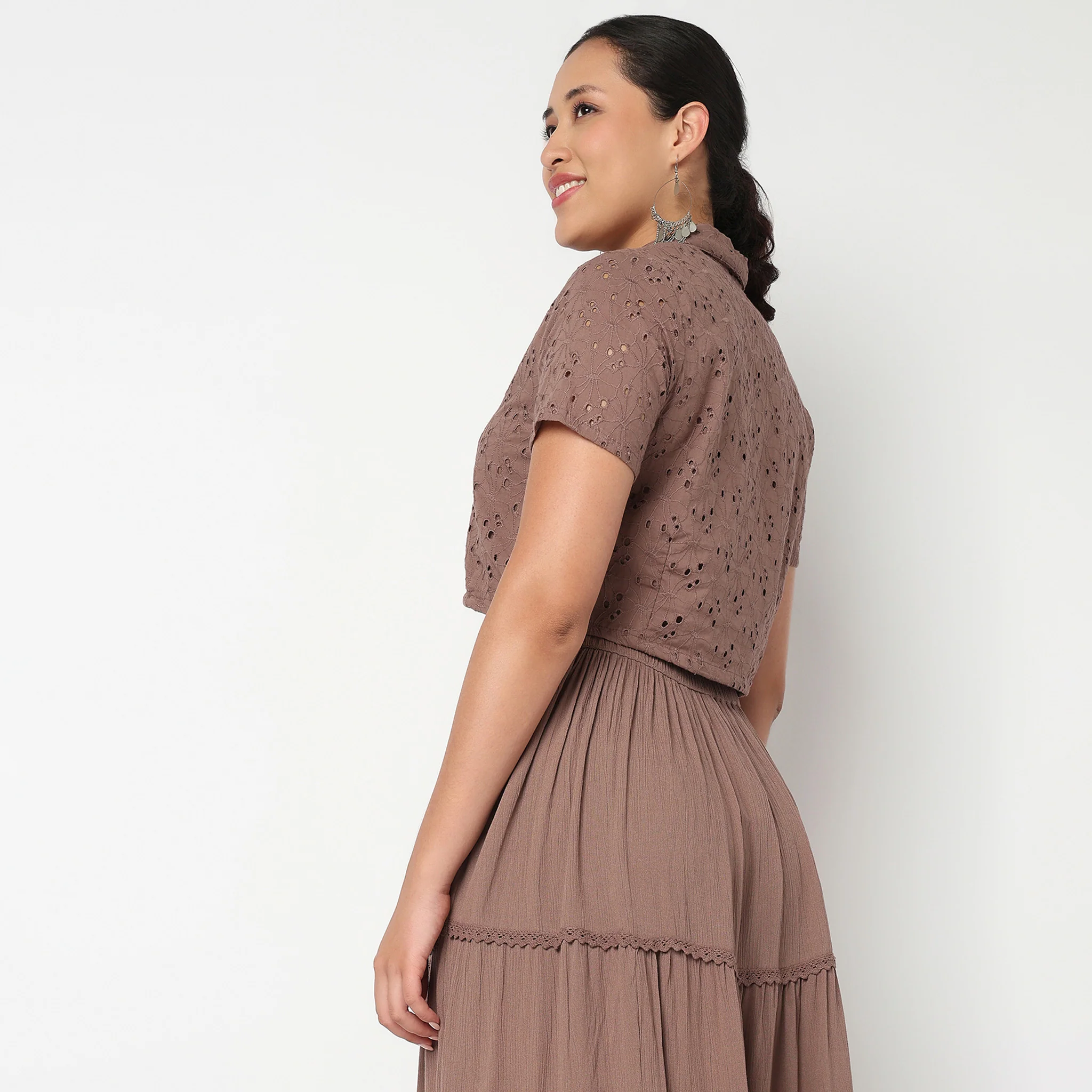 Camp Collar Crop Top - Image 3