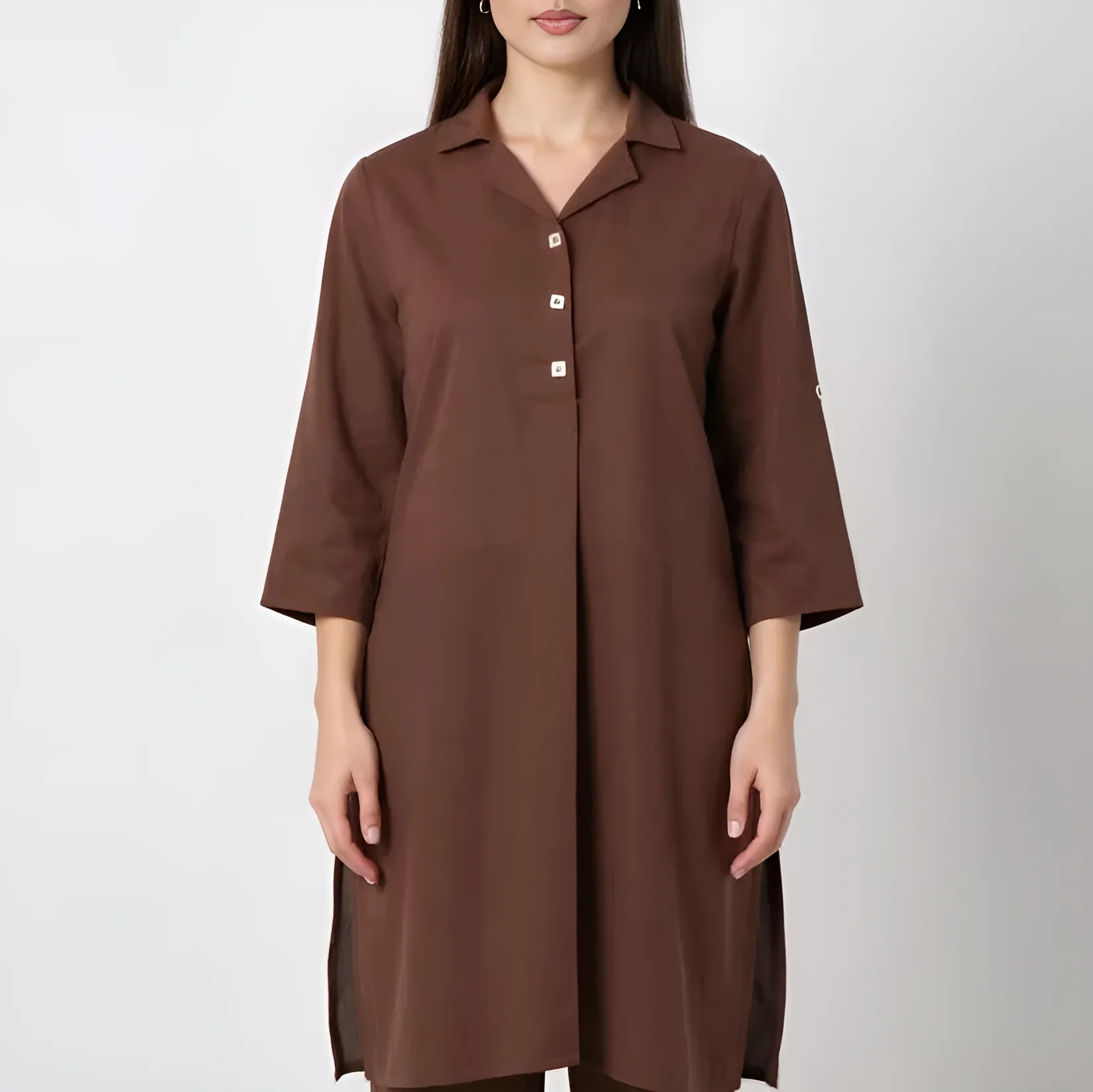 Camp Collar Kurta and Pant Set - Image 6
