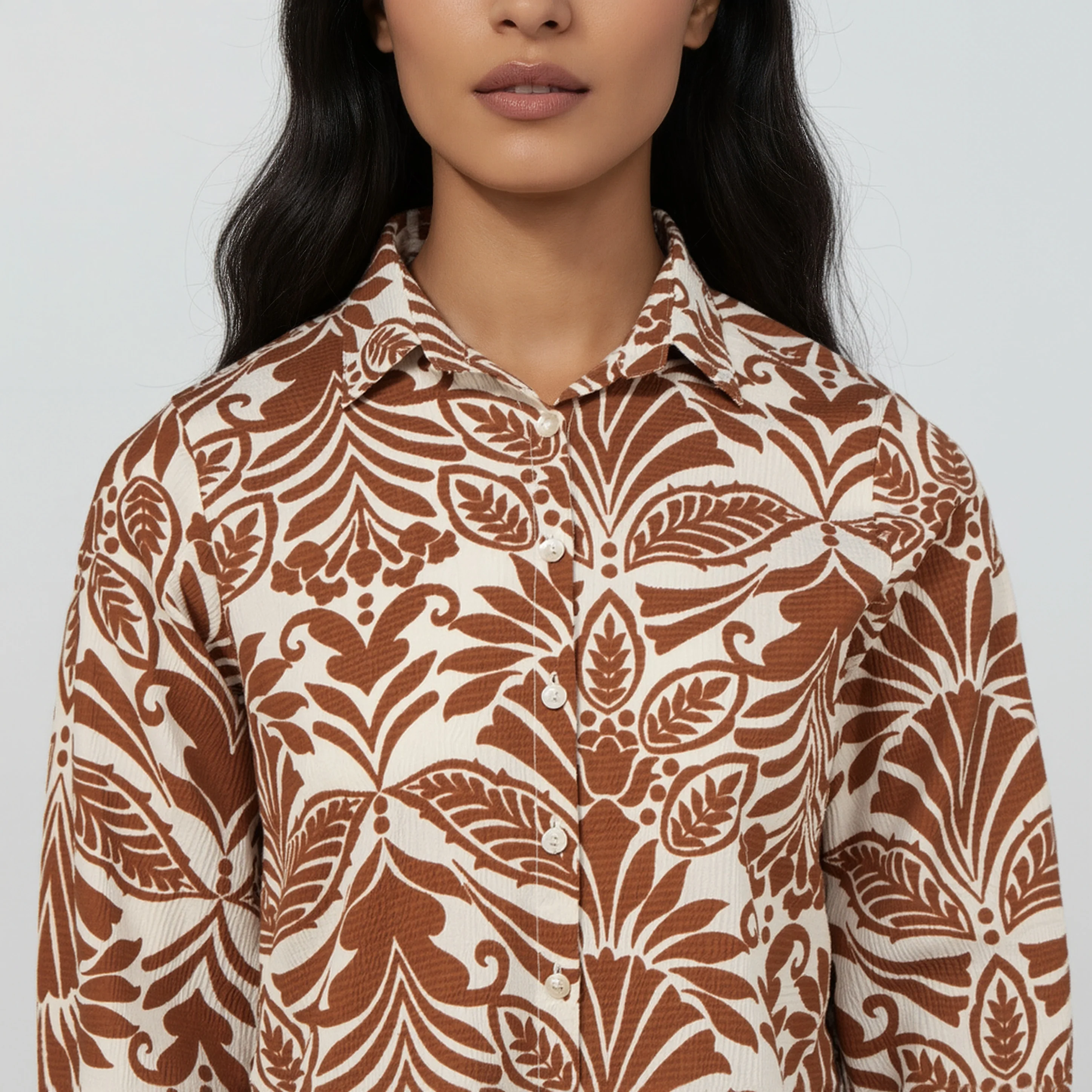 Camp Collar Printed Shirt - Image 4
