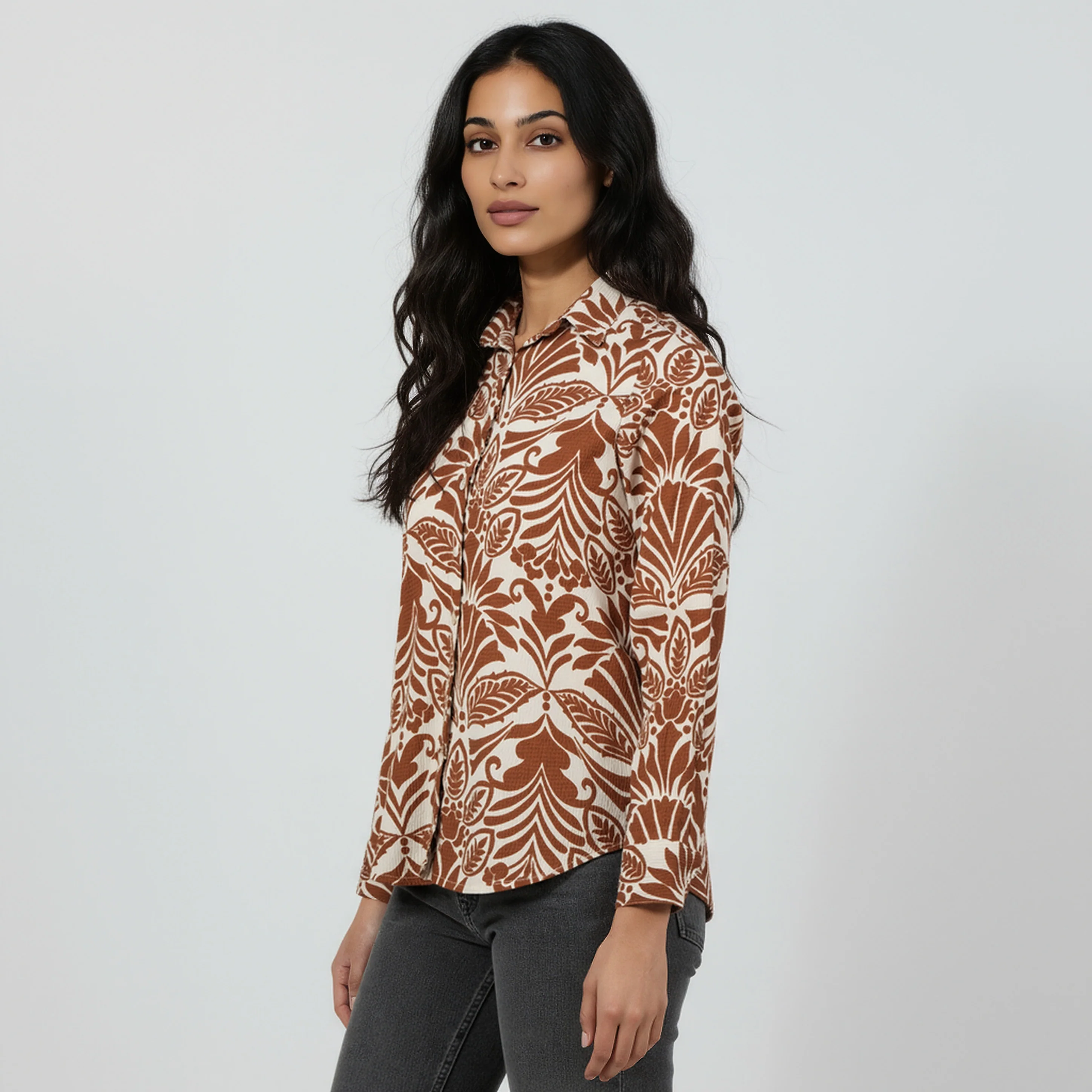 Camp Collar Printed Shirt - Image 5