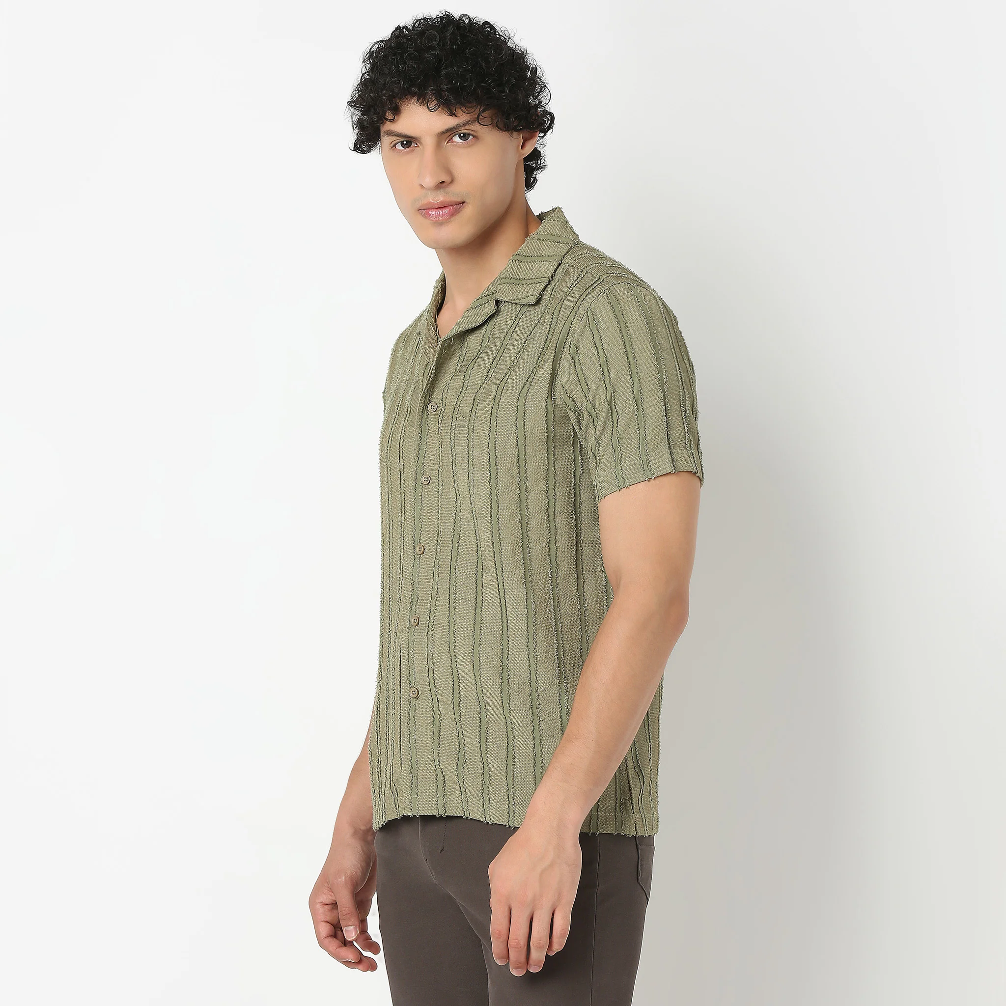 Camp Collar Half Sleeve Structured Bae Shirt - Image 10