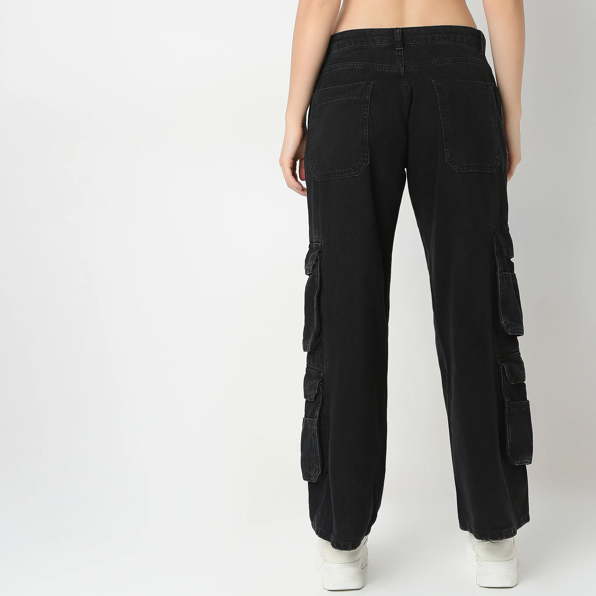 Cargo Fit High Rise Jeans - Image 3
