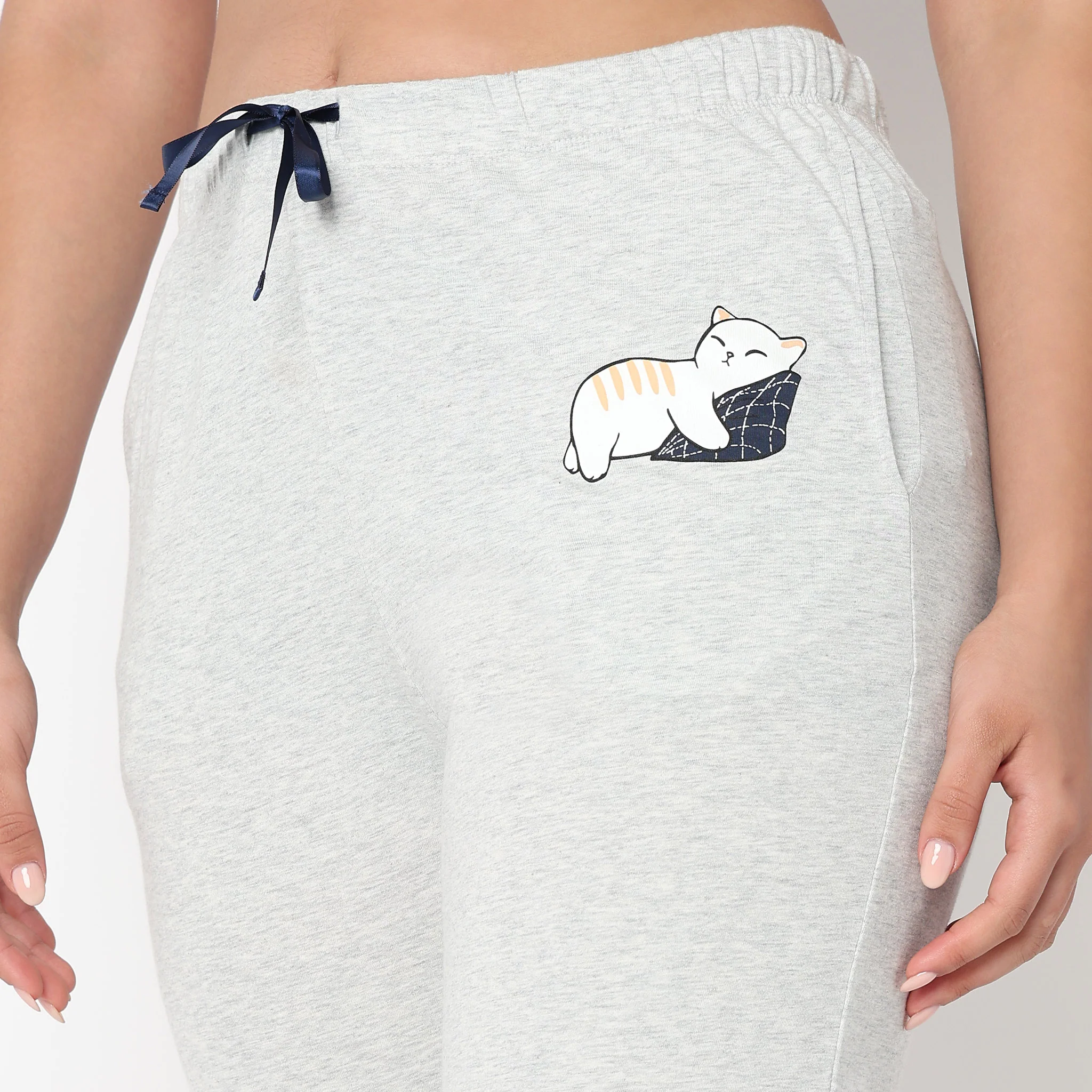 Cat Motif Mid Rise Lounge Pyjama - Image 4