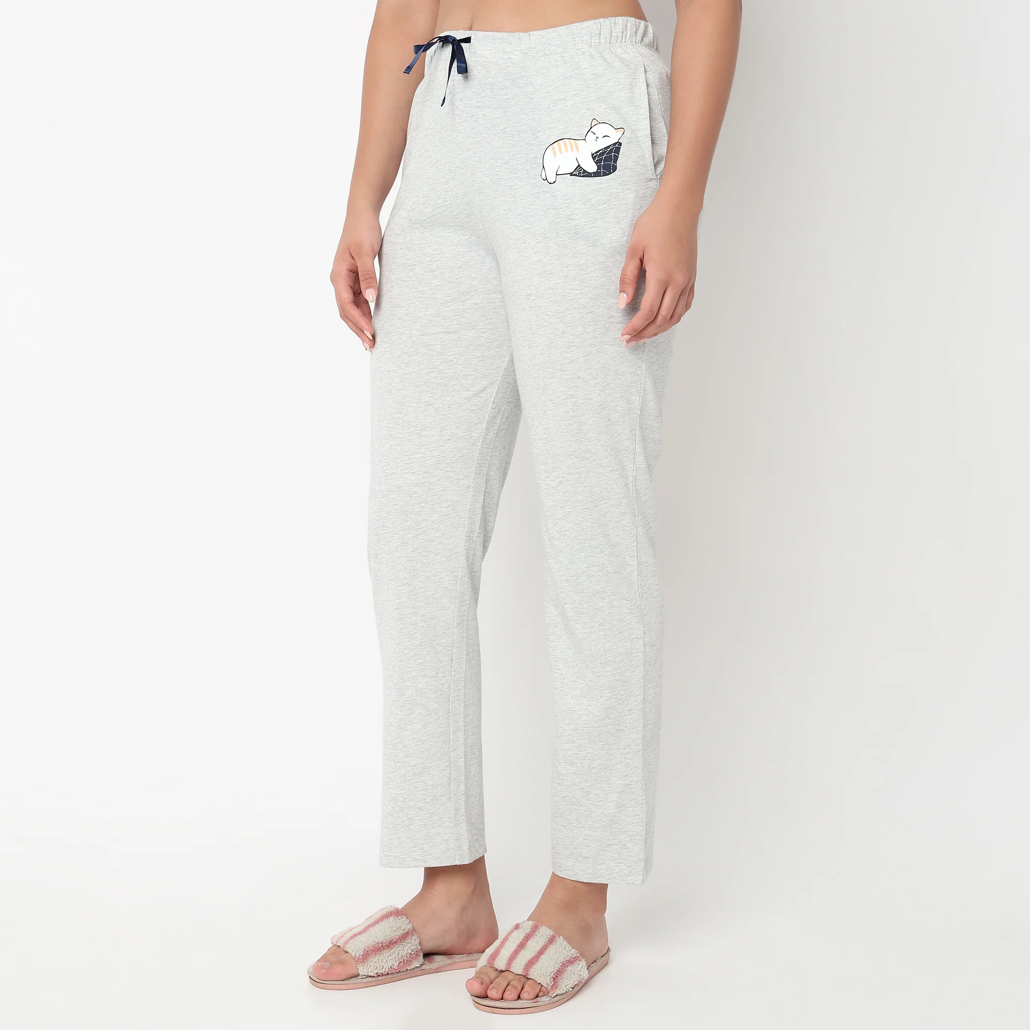Cat Motif Mid Rise Lounge Pyjama - Image 5