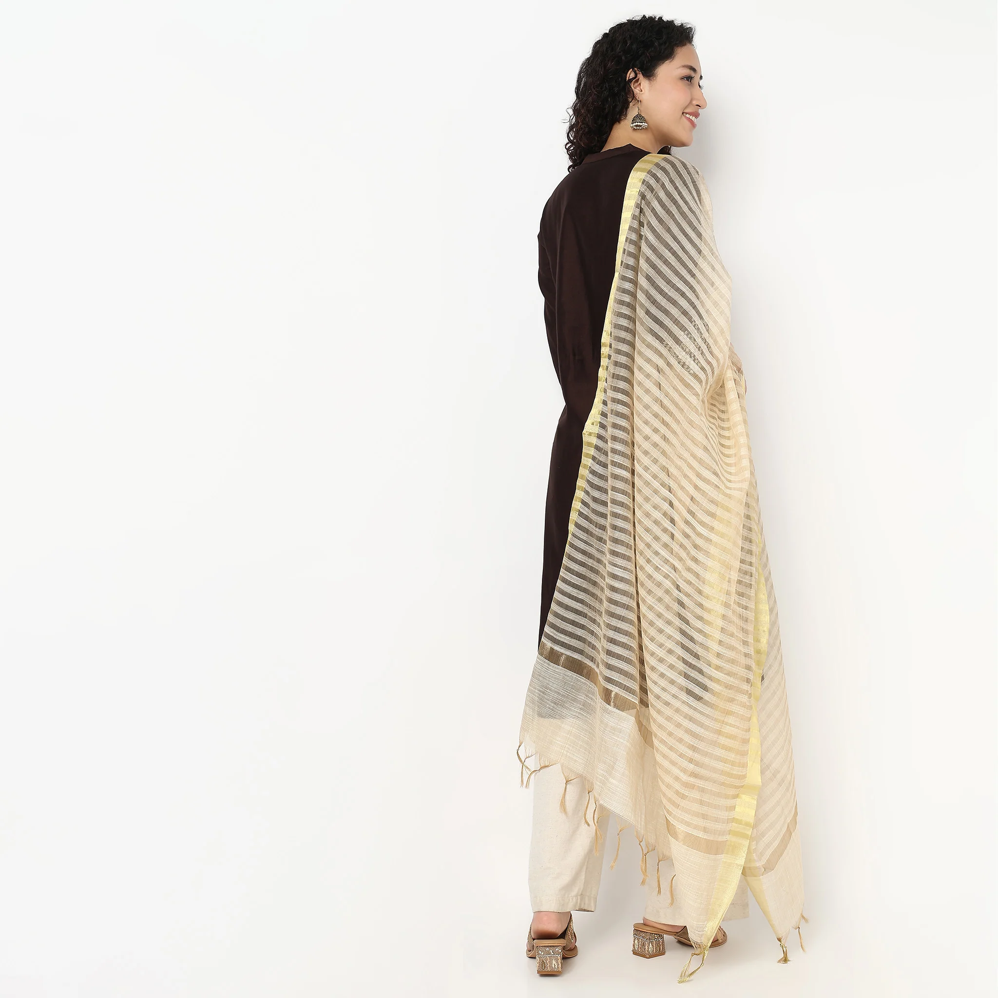 Chanderi Silk Dupatta - Image 2