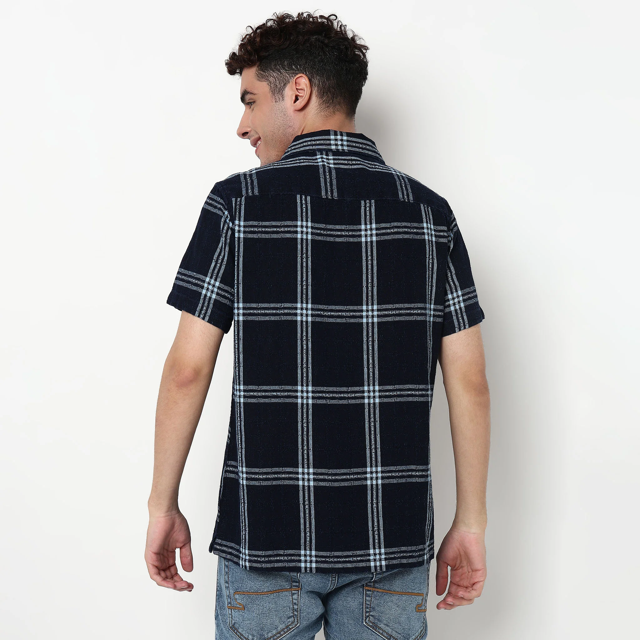 Checkered Cotton Cruiser Shirt - Image 3