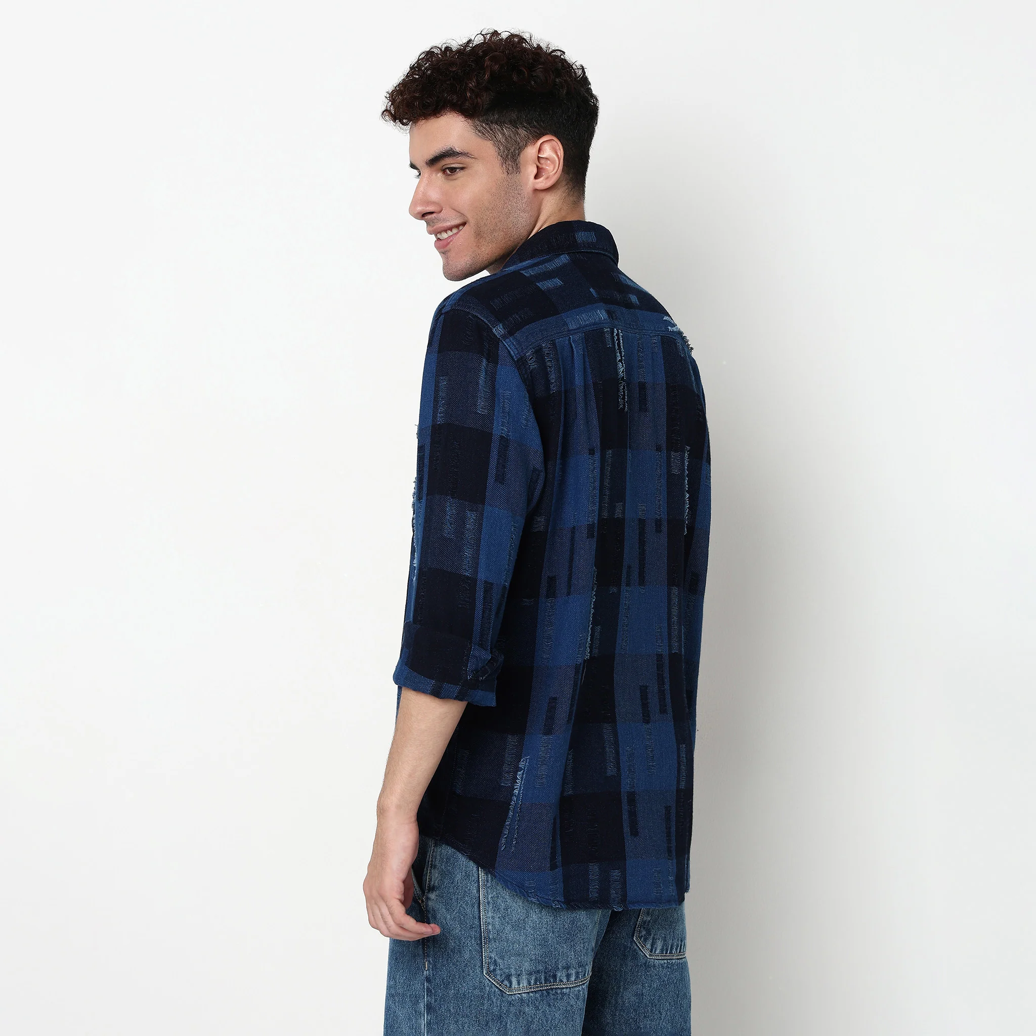 Checkered Cotton Cruiser Shirt - Image 3