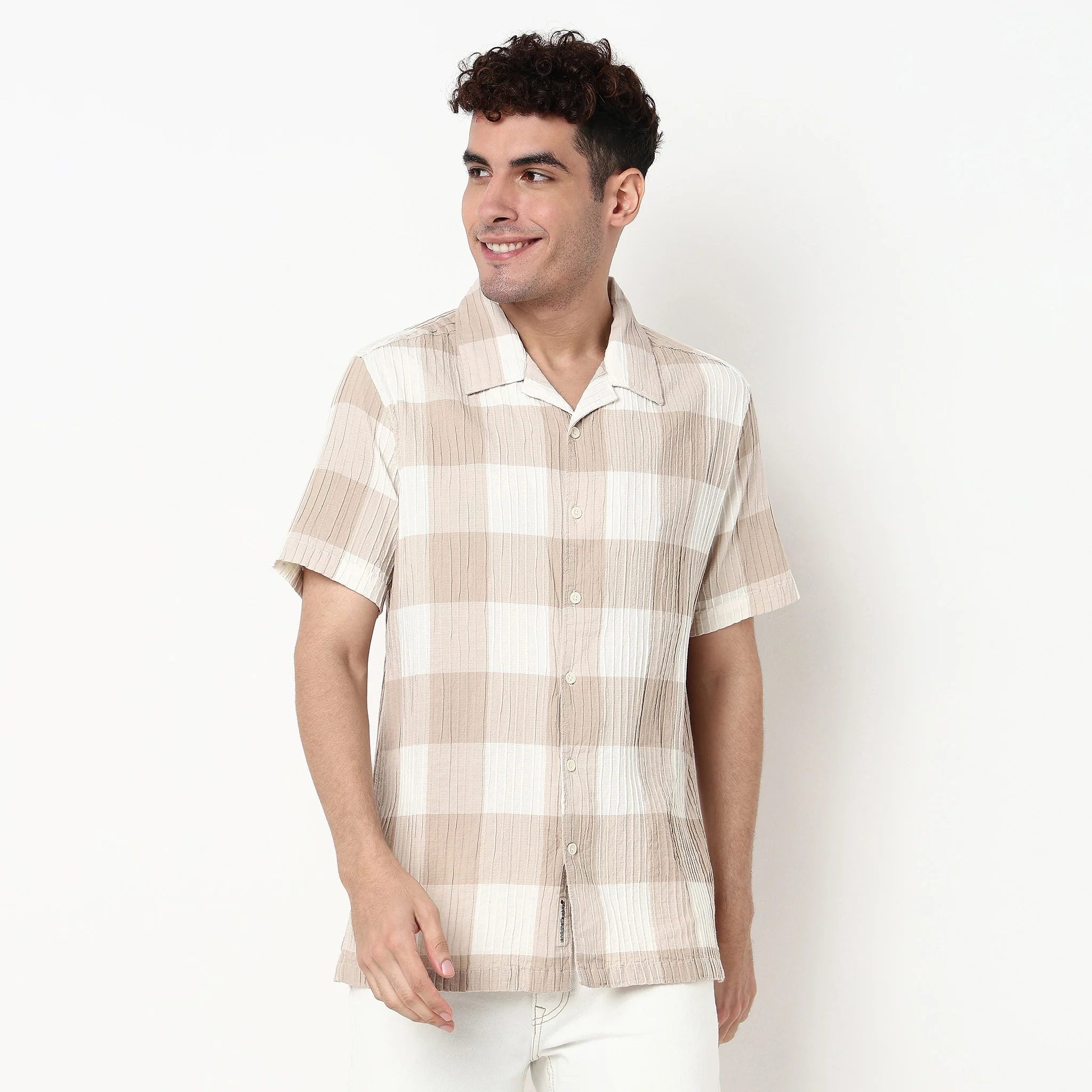 Checkered Cotton Mood Shirt - Image 2