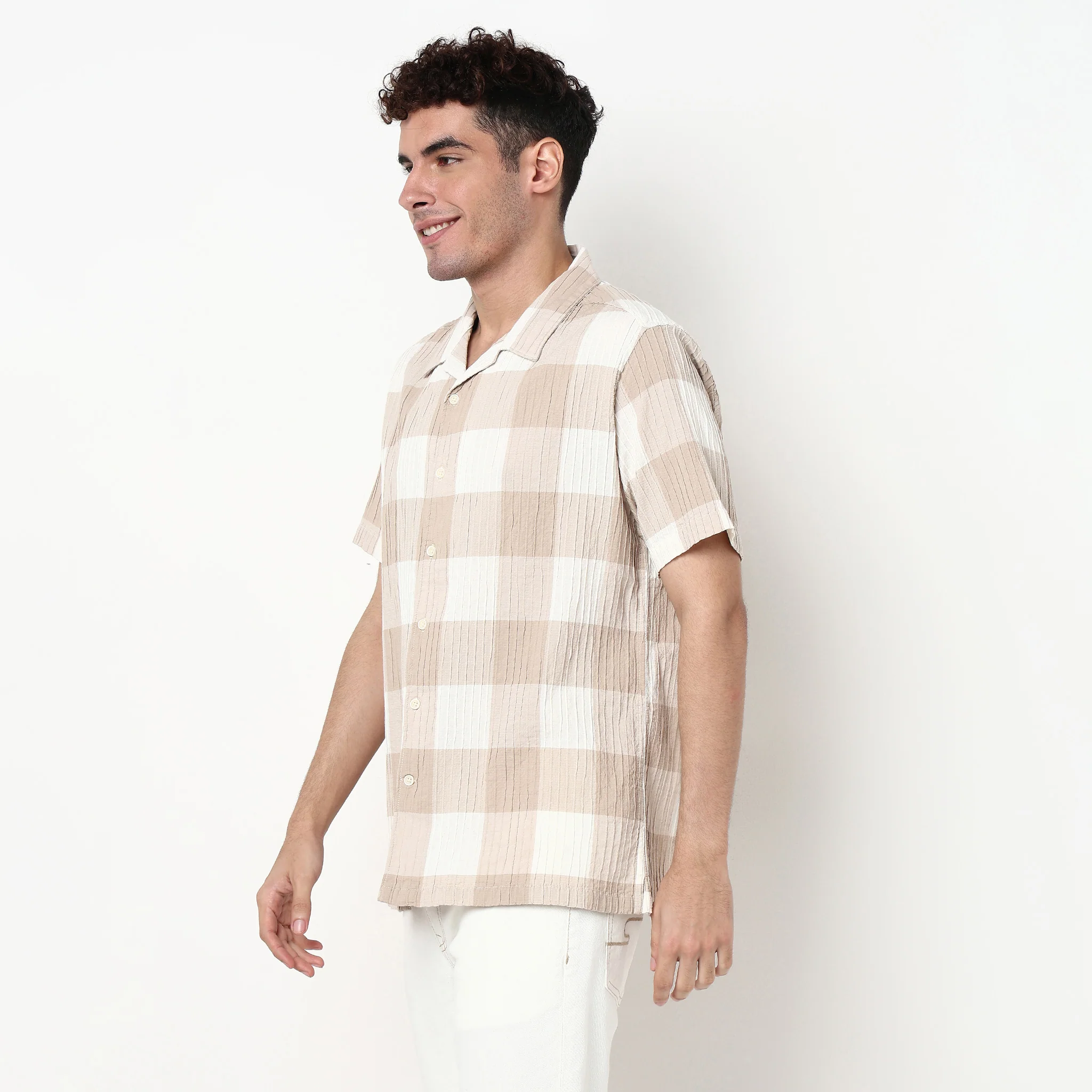 Checkered Cotton Mood Shirt - Image 5
