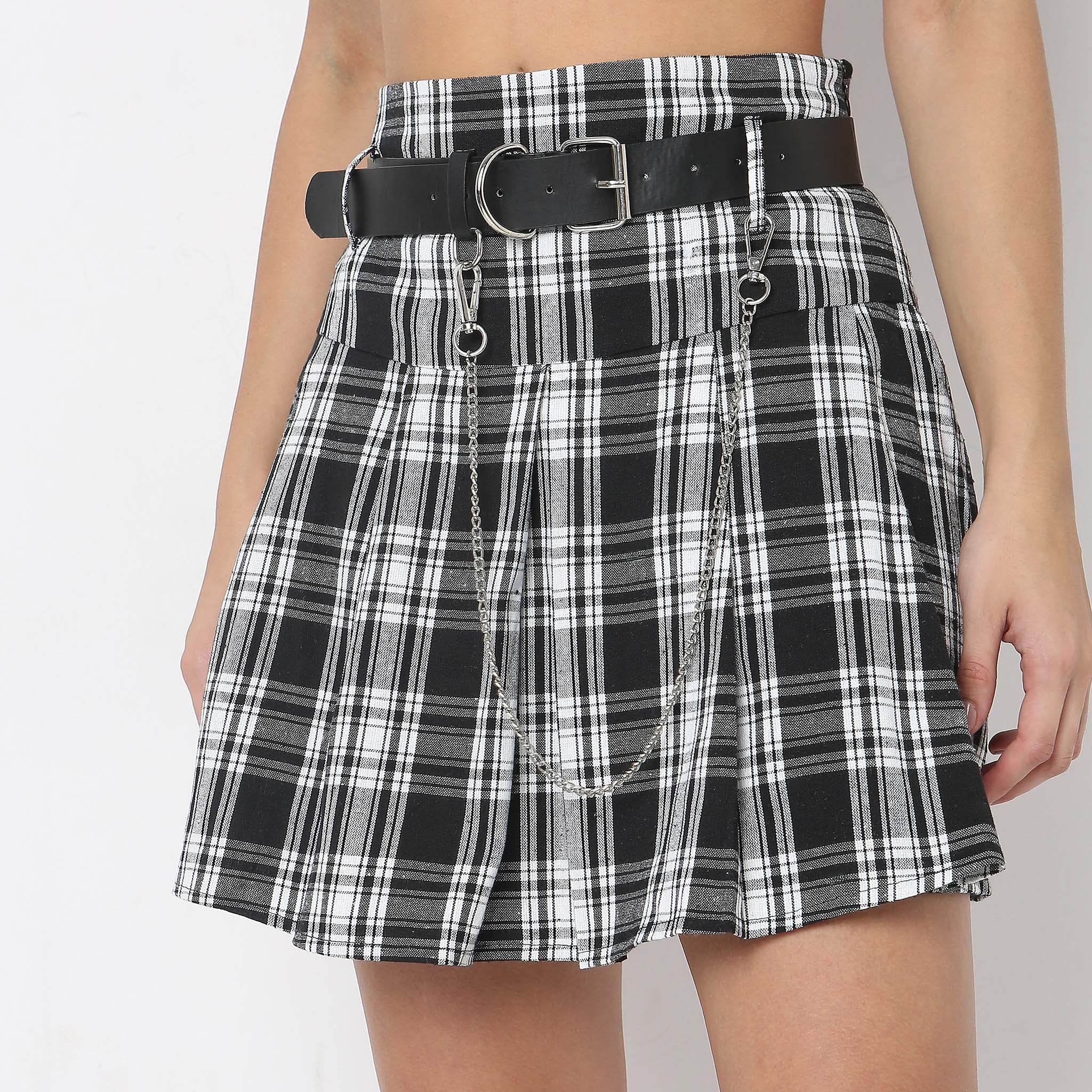 Checkered High Rise Betty Skirt - Image 4