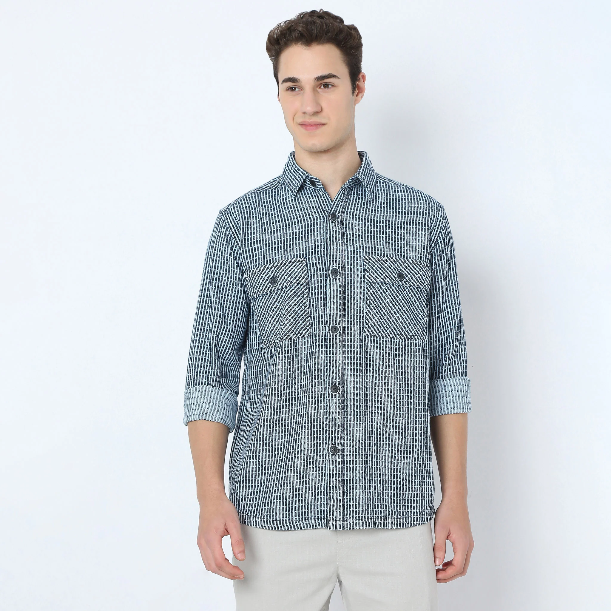 Checkered Cruiser Shacket Casual Shirt - Image 2