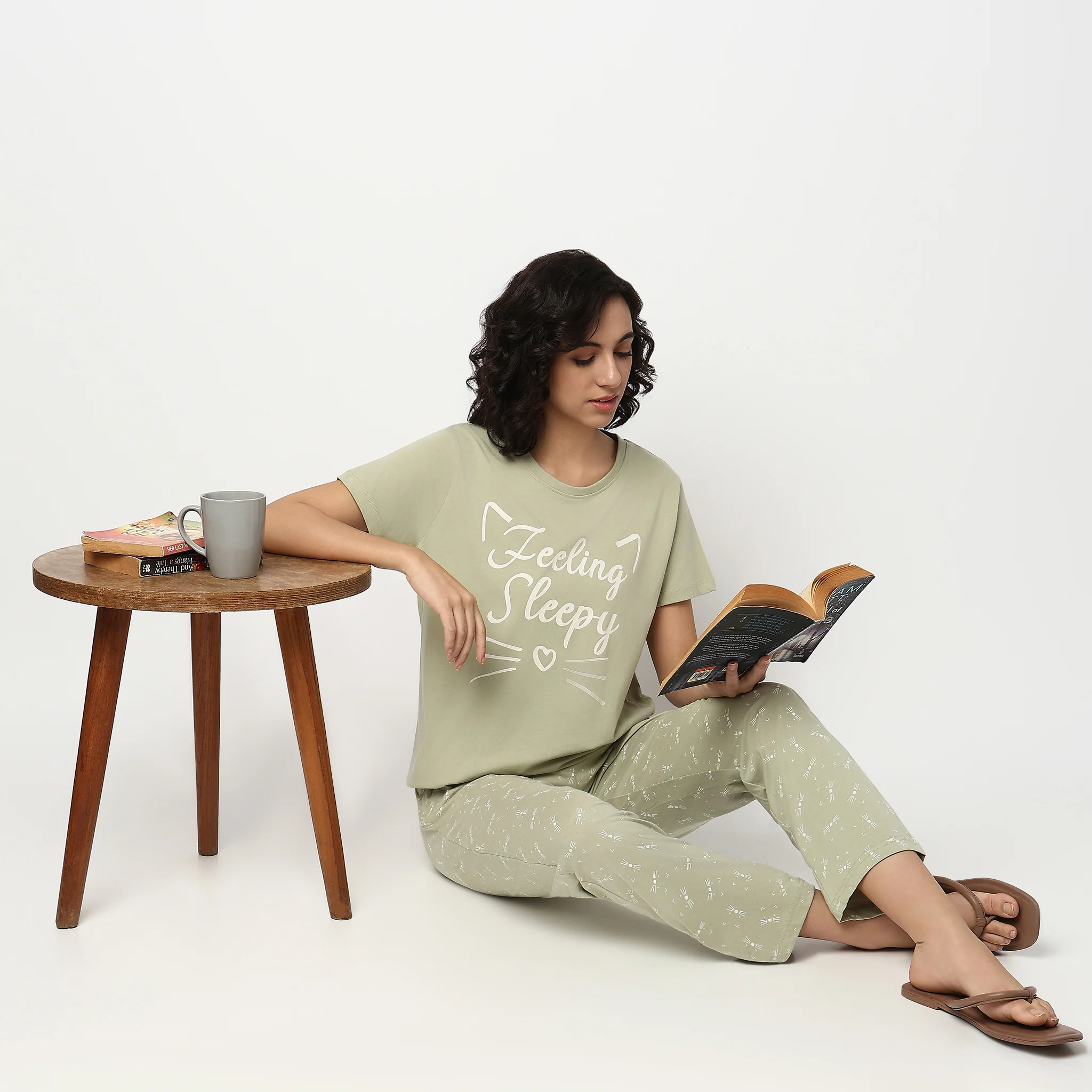 Printed Cotton Sleepwear T-Shirt
