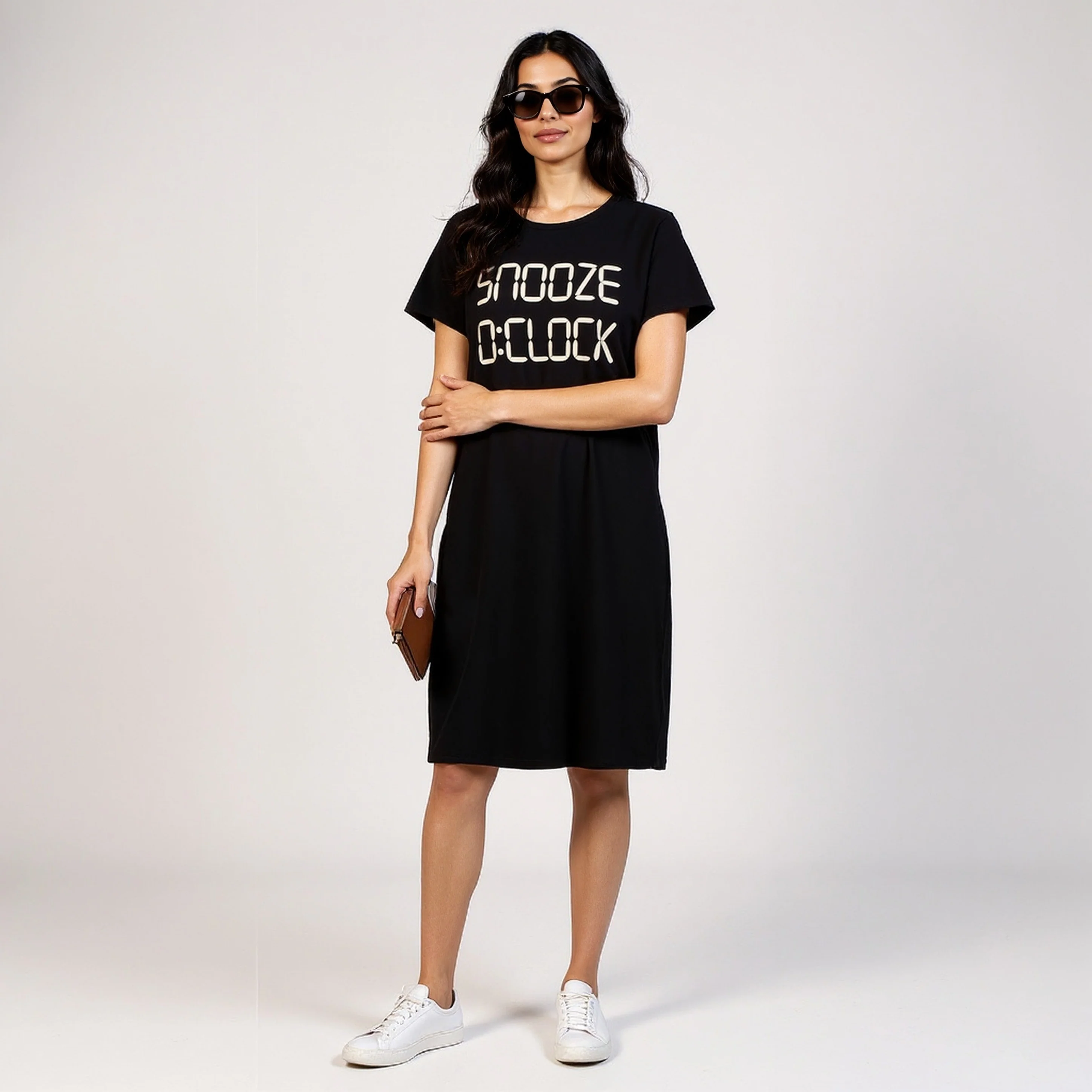 Chest Printed Short Nighty