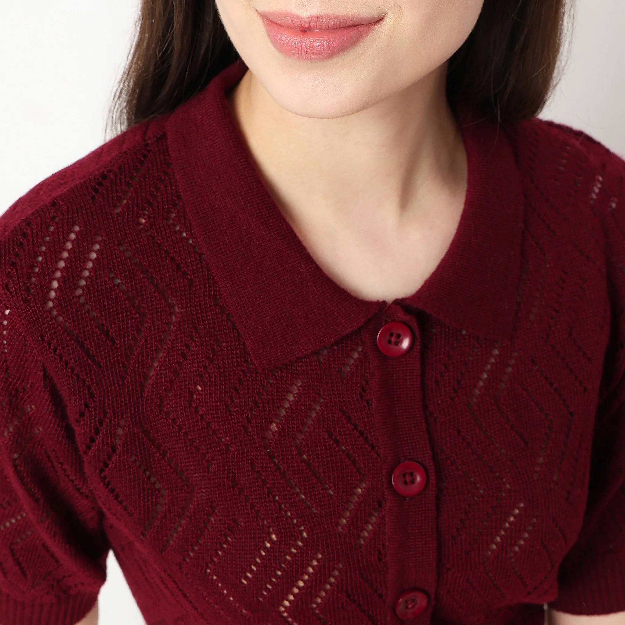 Chevron Pattern Flatknit Top - Image 4