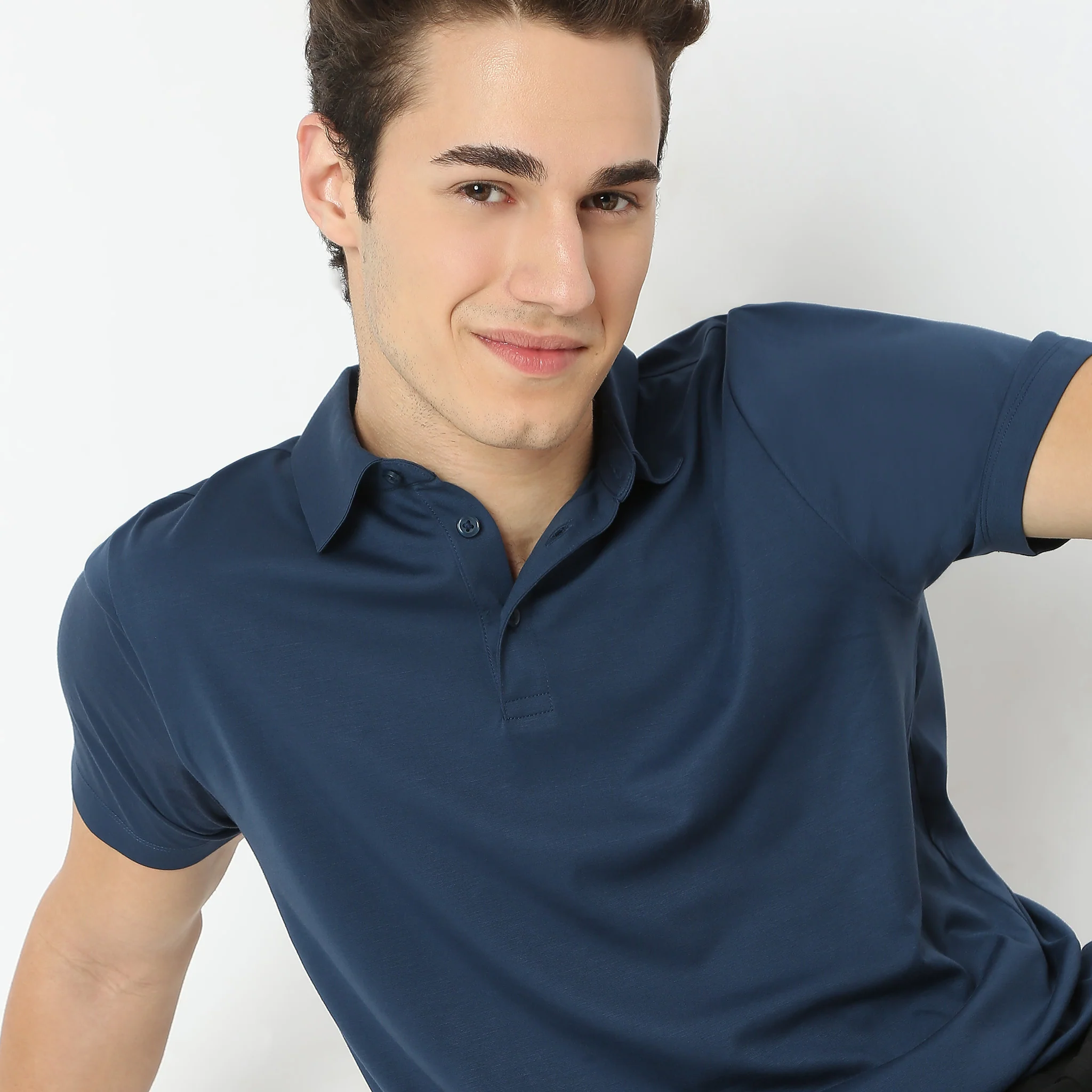 Ultra Club Poloᵉˣ - Luxury Blend Smooth and Lightweight Modern Bonded Collar T-Shirt - Image 15