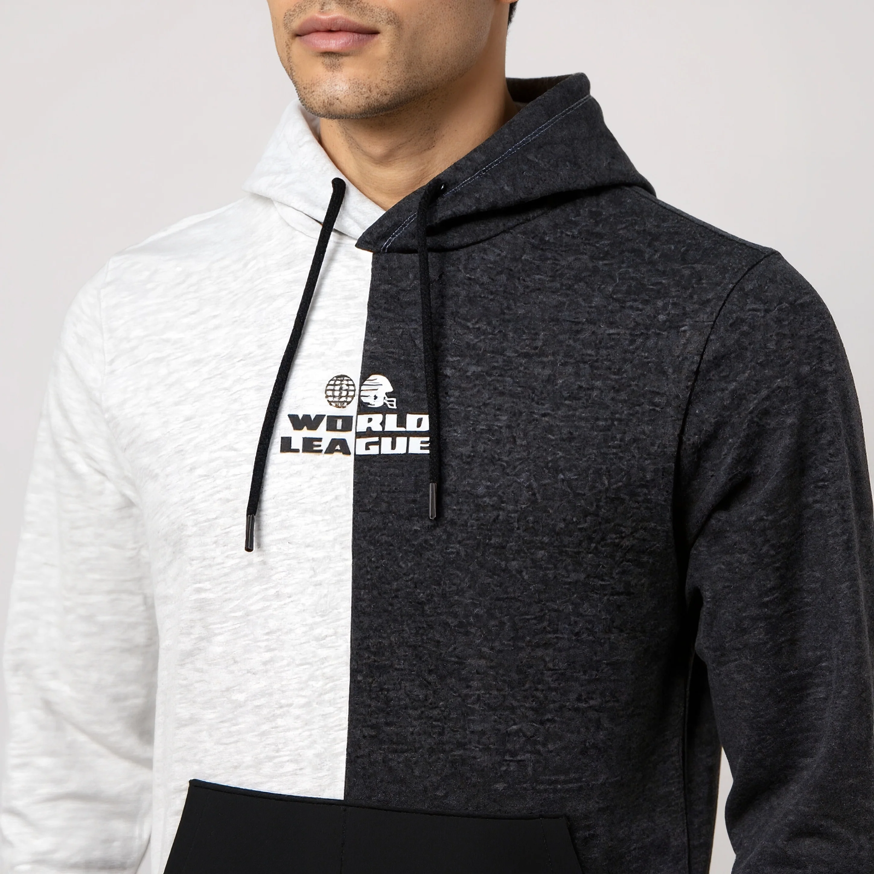 Colour Block Hoodie Sweat Tee - Image 4