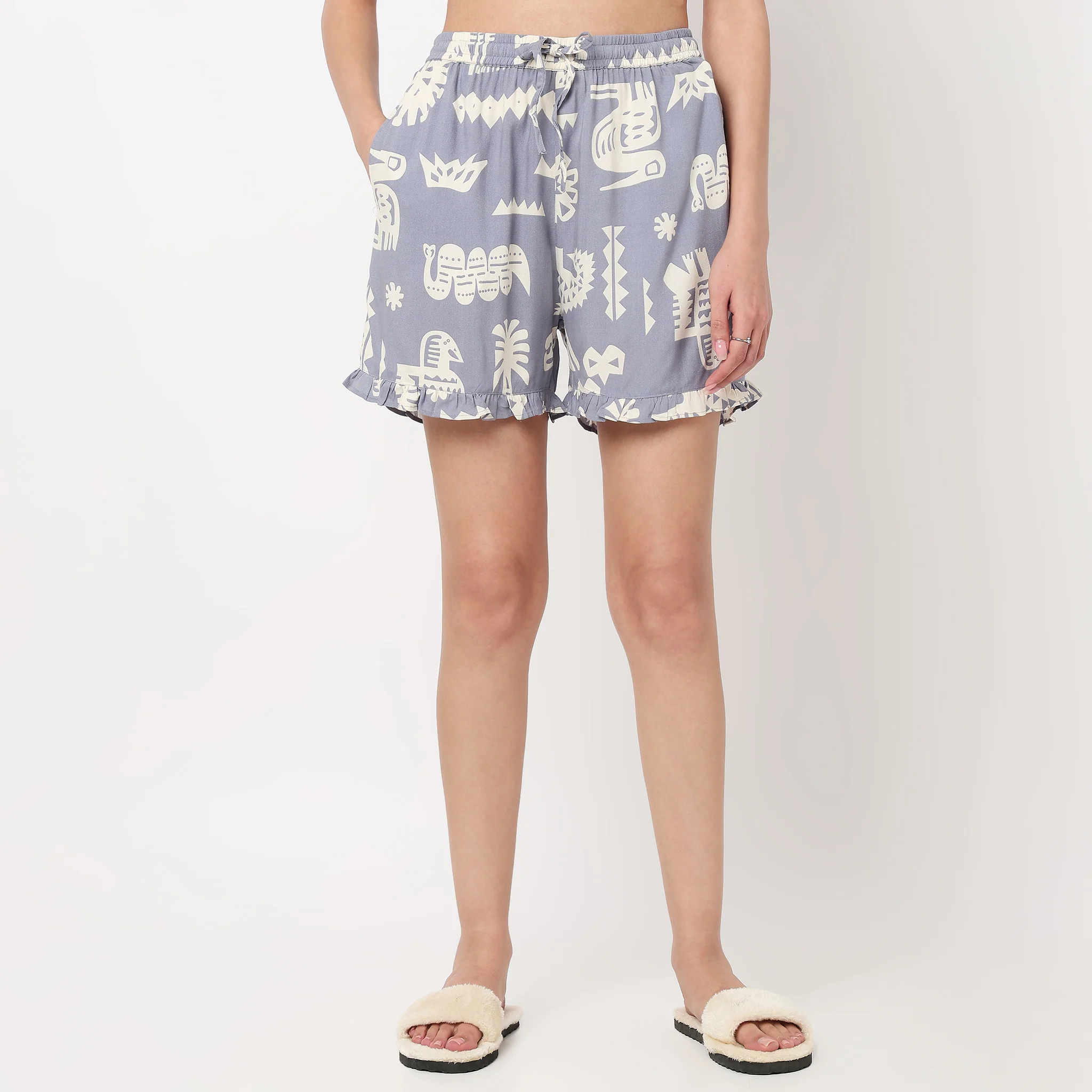 Cotto Printed Shirt with Short Sleepwear Sets - Image 6
