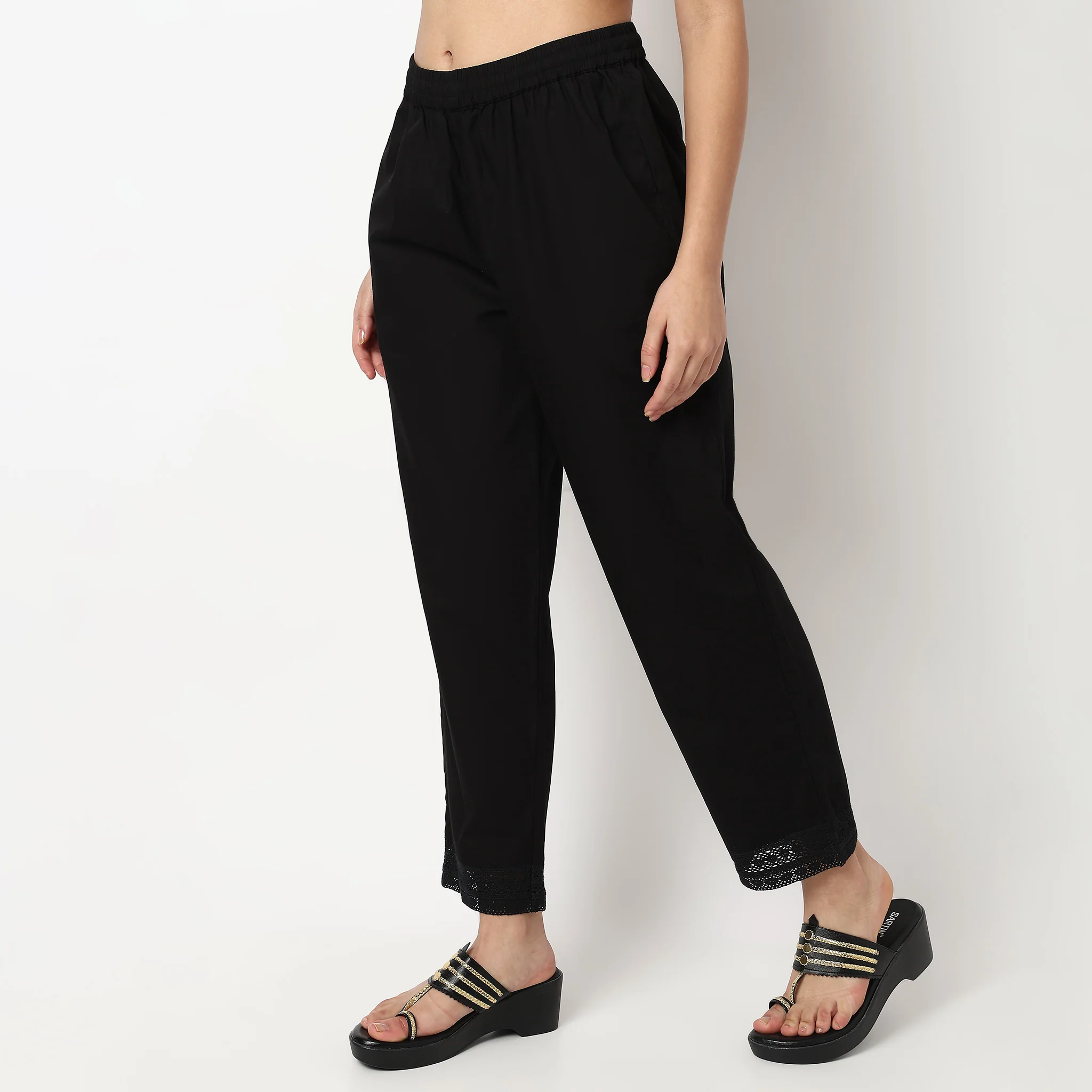 Cotton Ankle Length Pants - Image 5