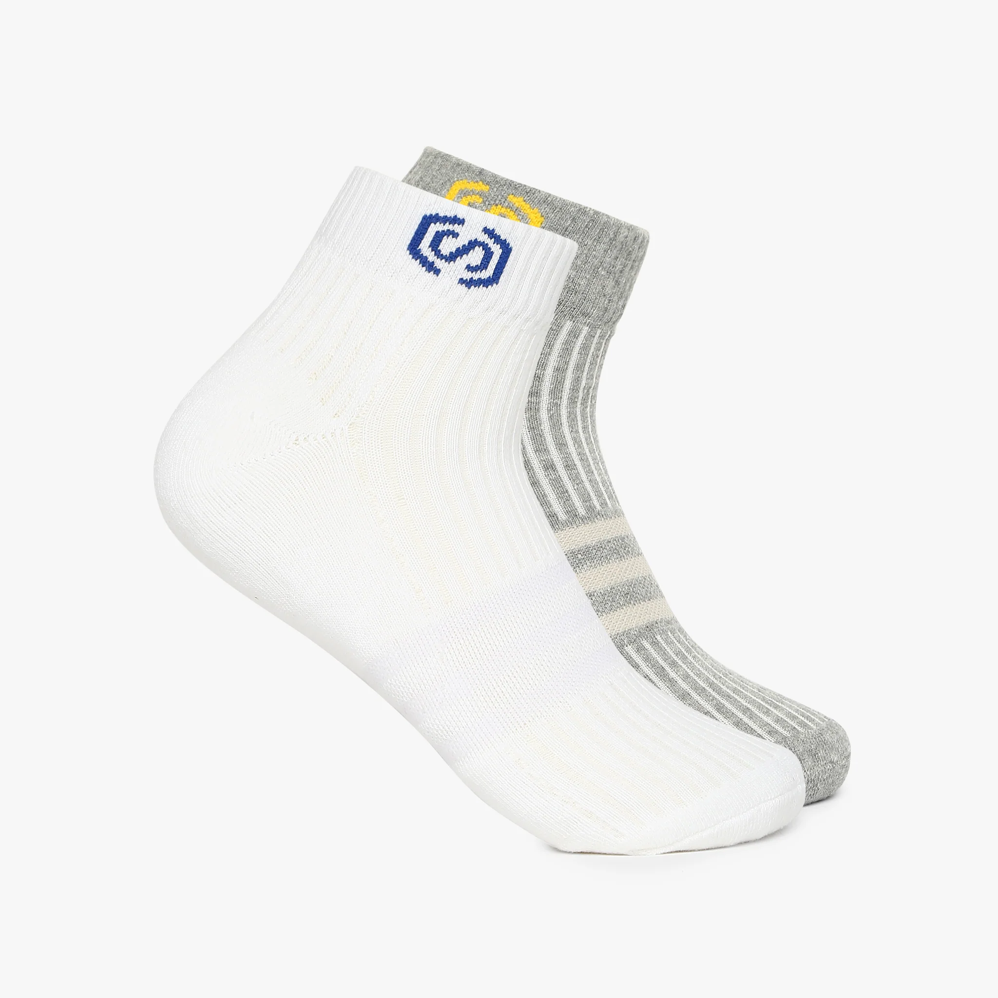 Men Cotton Ankle Length Socks (Pack of 2)
