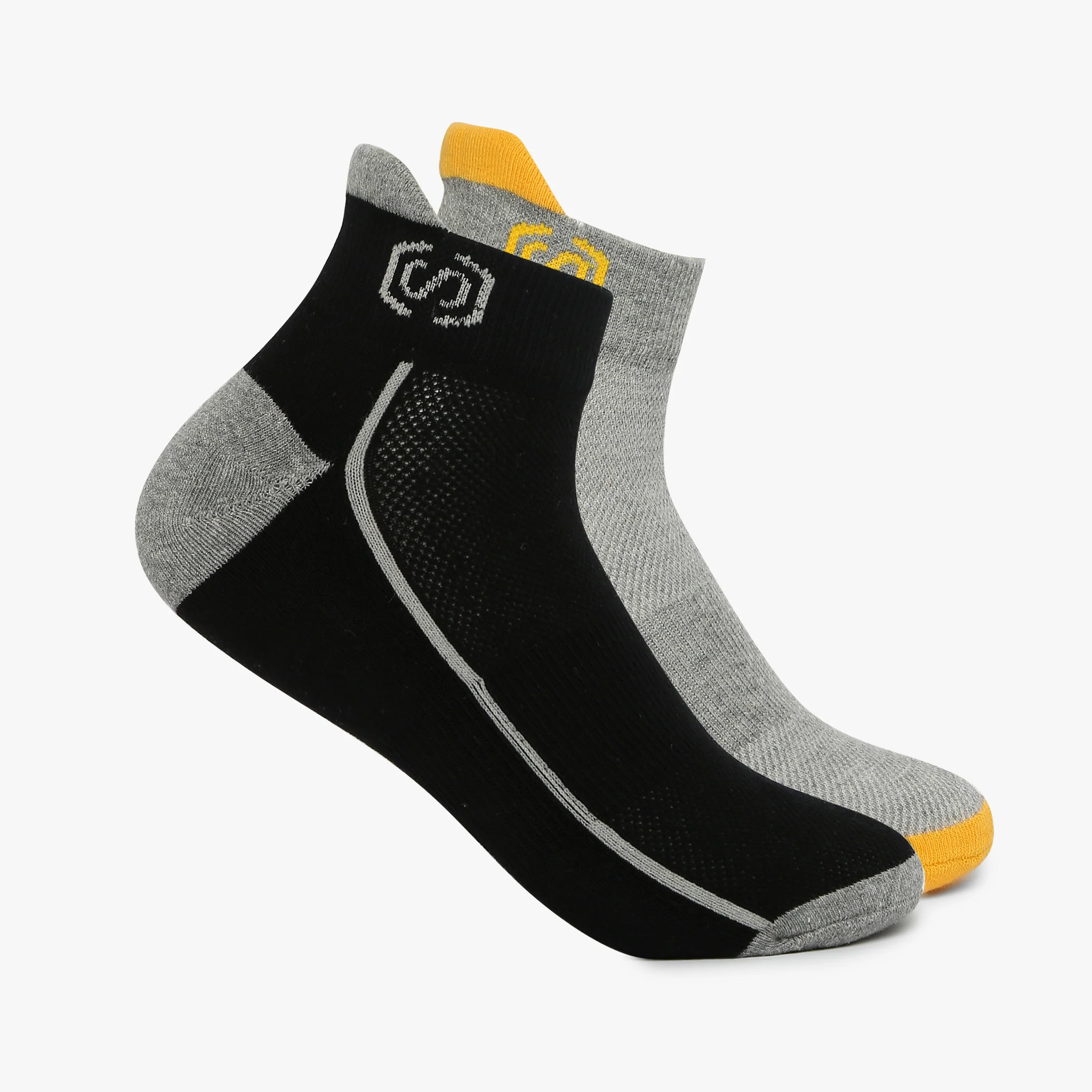 Men Cotton Ankle Length Socks (Pack of 2)