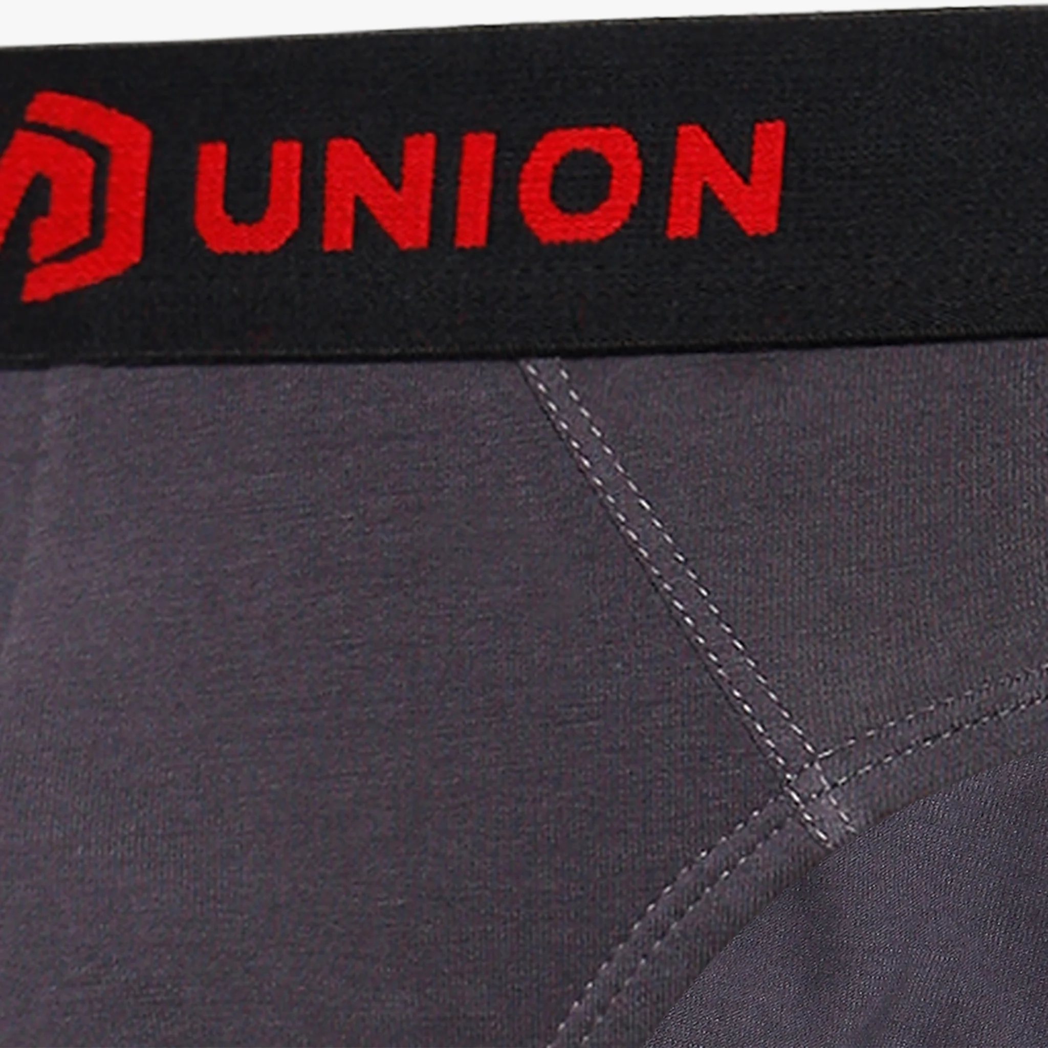 Cotton Black & Dark Grey Melange Mens Brief - Image 5