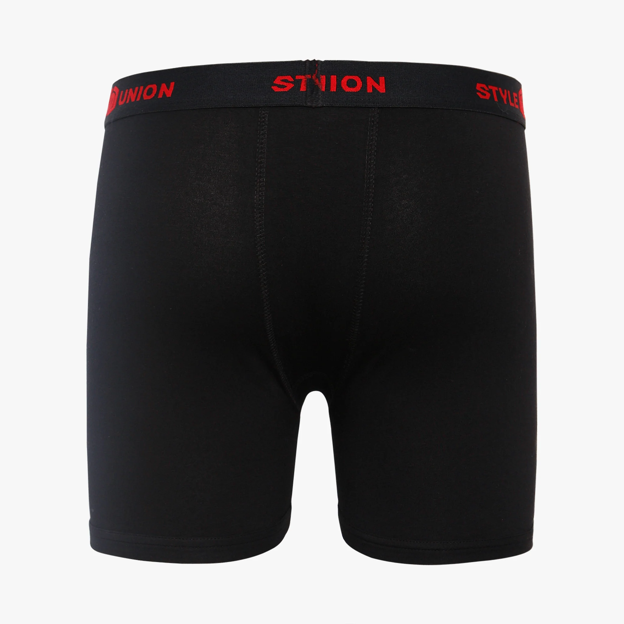 Cotton Black & Dark Grey Melange Mens Brief - Image 2