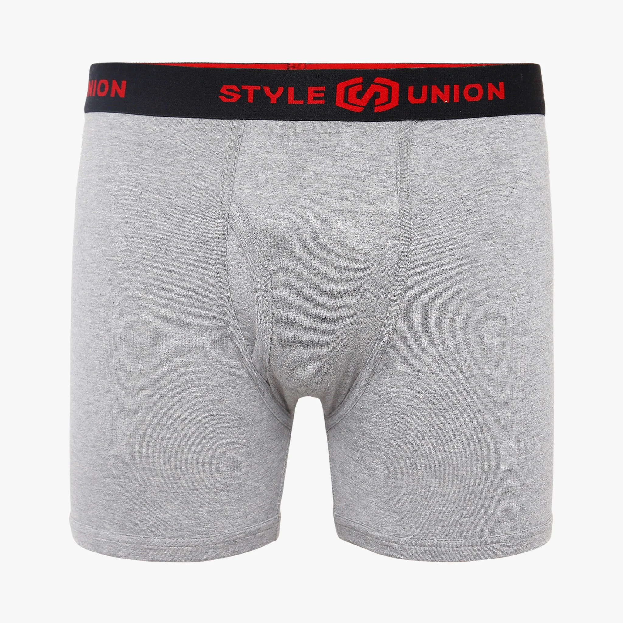 Cotton Black & Dark Grey Melange Mens Brief - Image 4