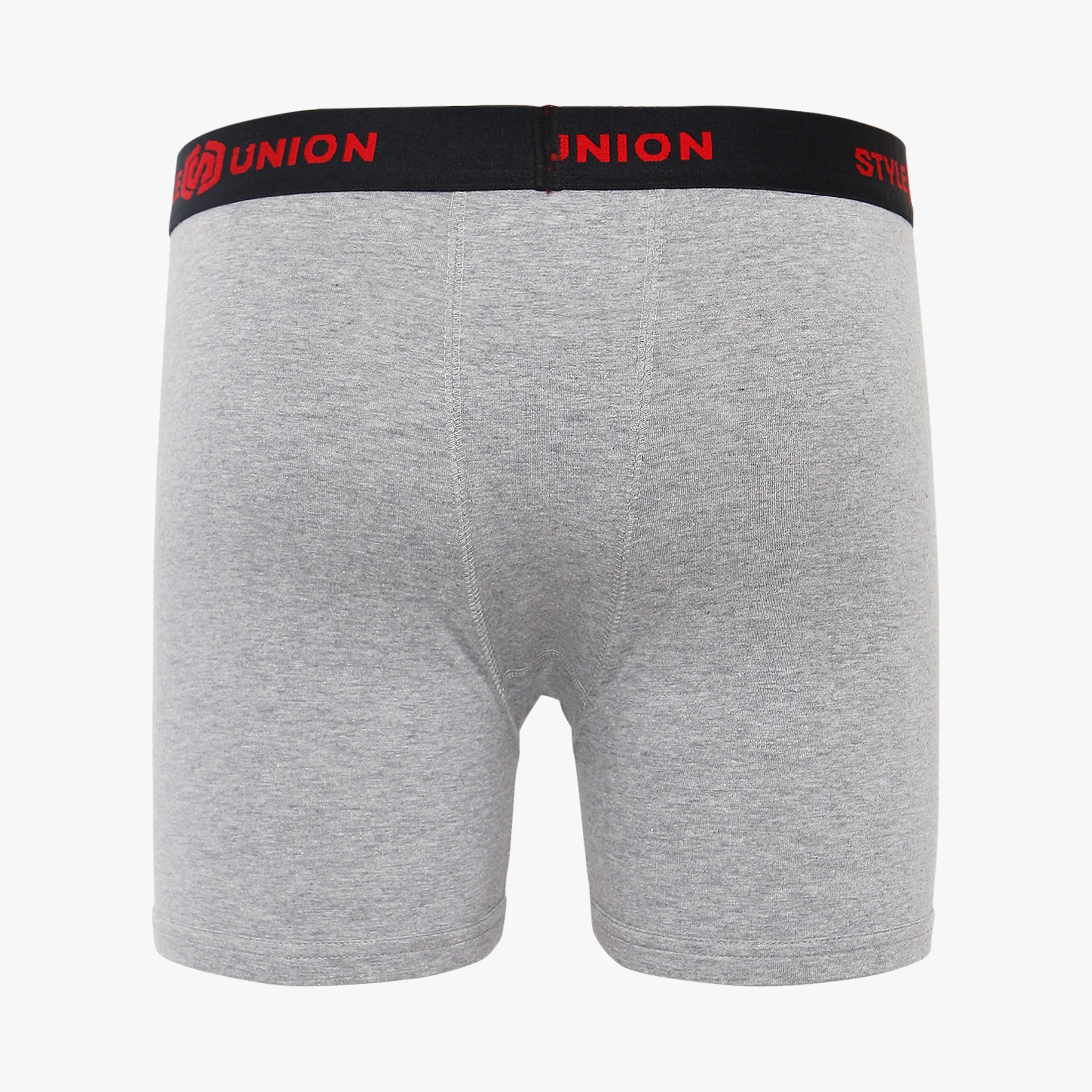 Cotton Black & Dark Grey Melange Mens Brief - Image 5