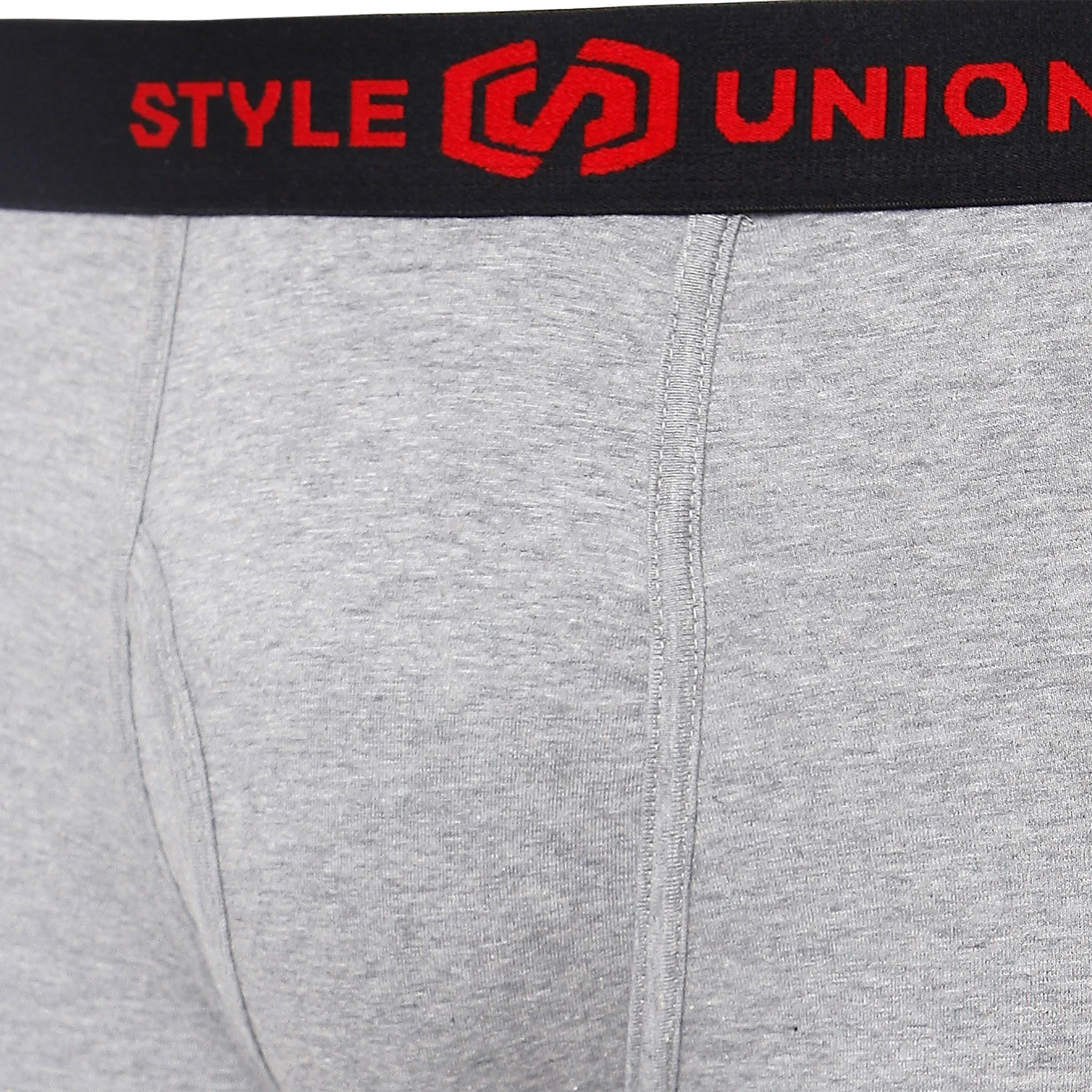 Cotton Black & Dark Grey Melange Mens Brief - Image 6