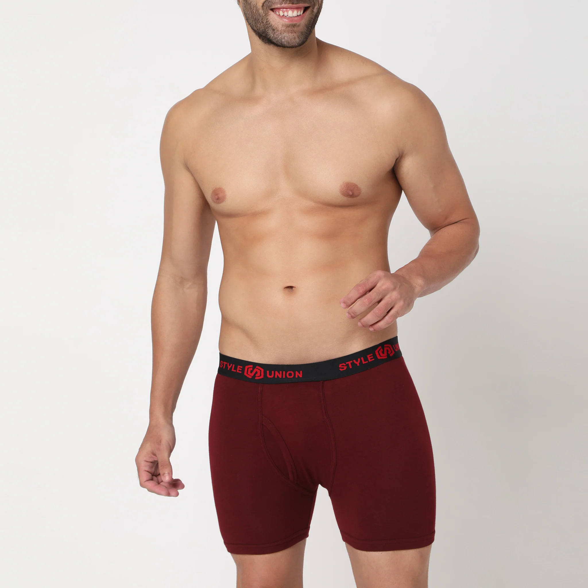 Cotton Black & Maroon Briefs - Image 10