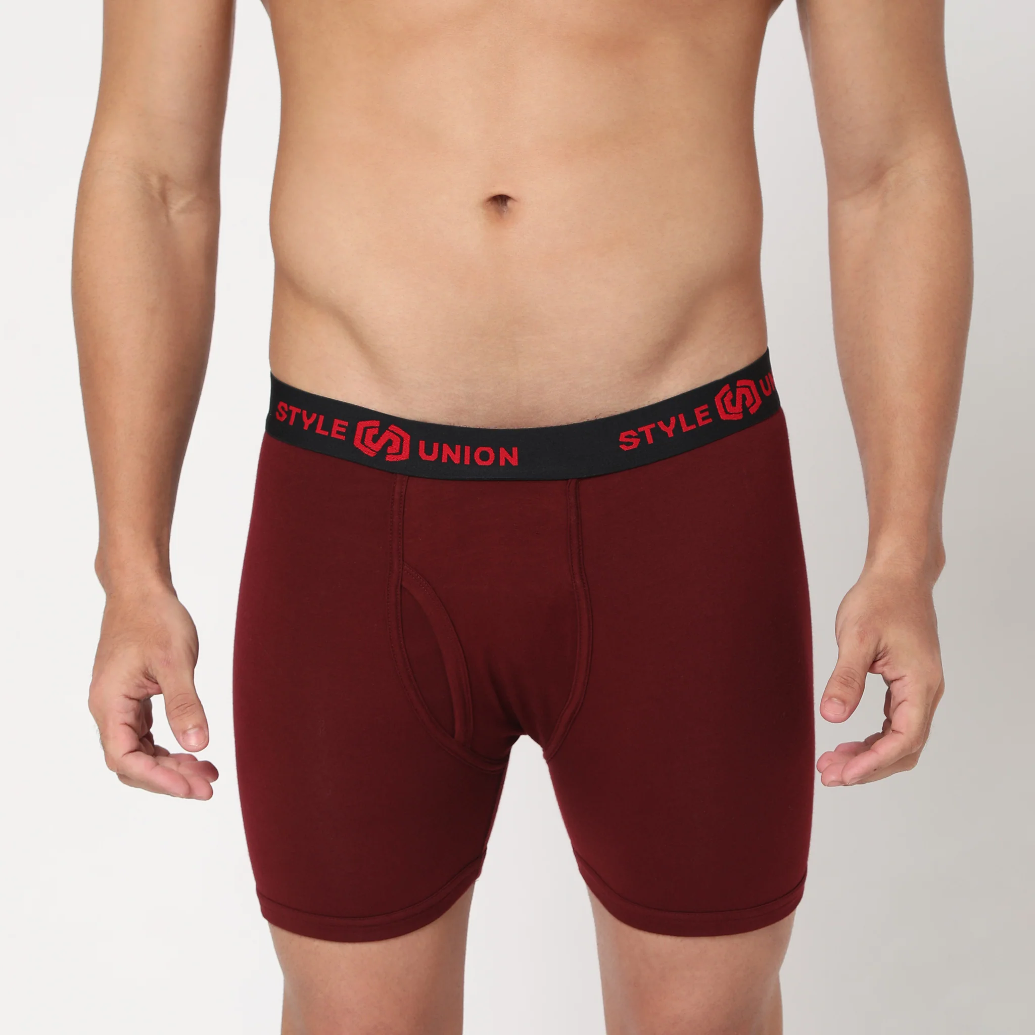 Cotton Black & Maroon Briefs - Image 2