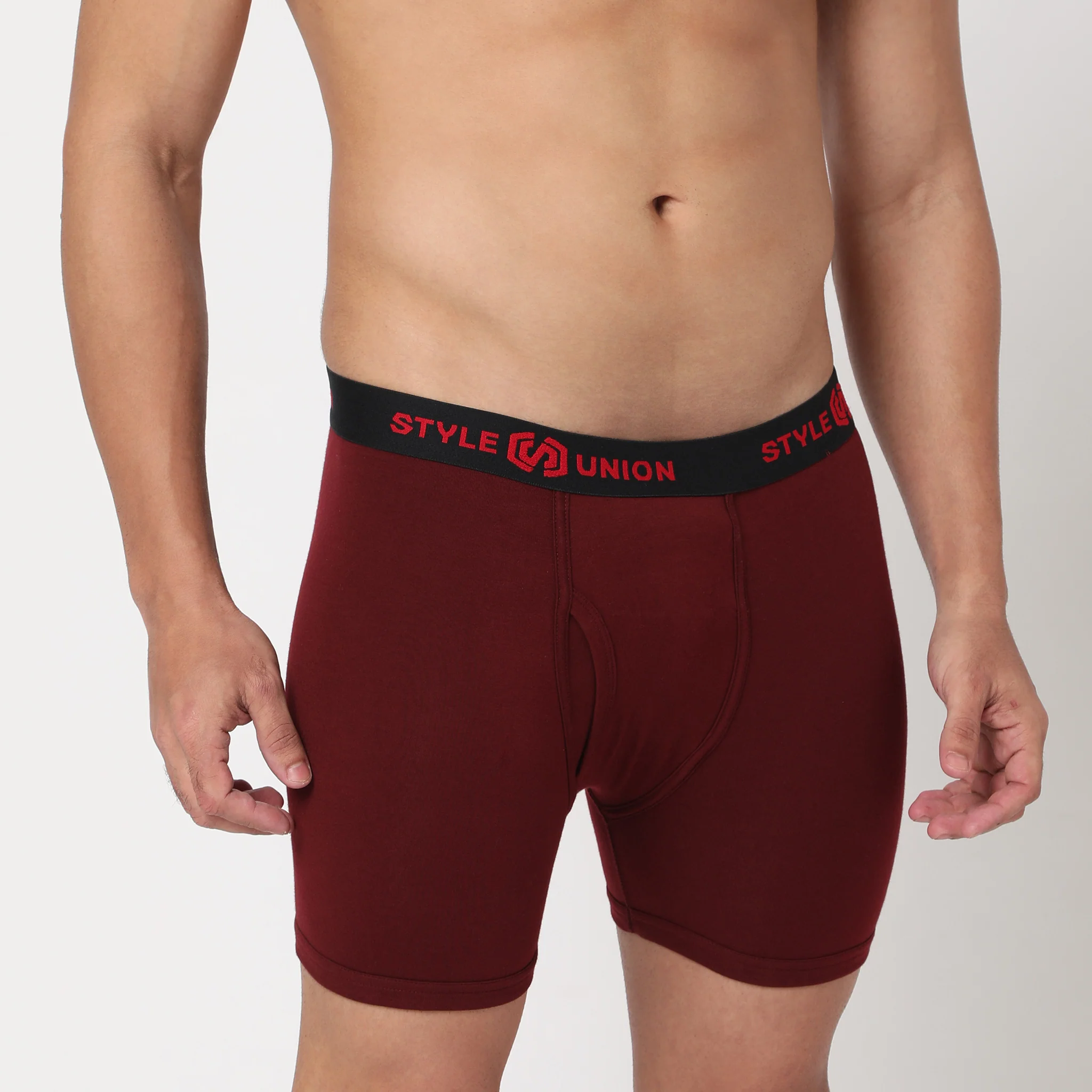 Cotton Black & Maroon Briefs - Image 3