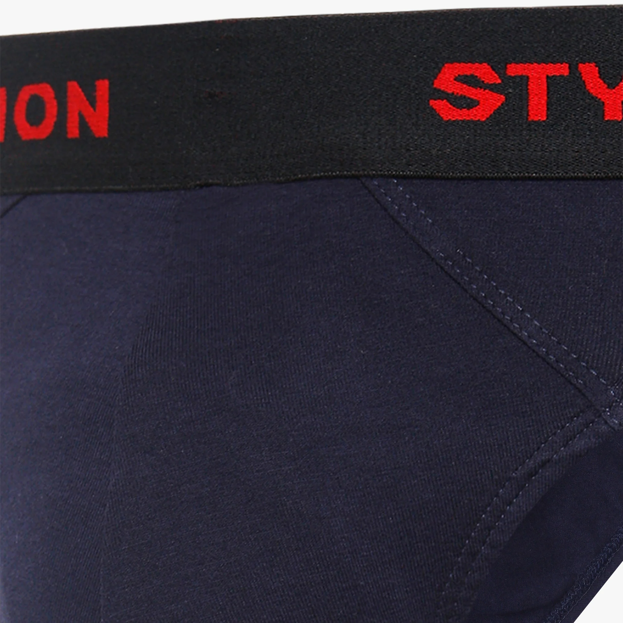 Cotton Black & Navy Mens Brief - Image 6