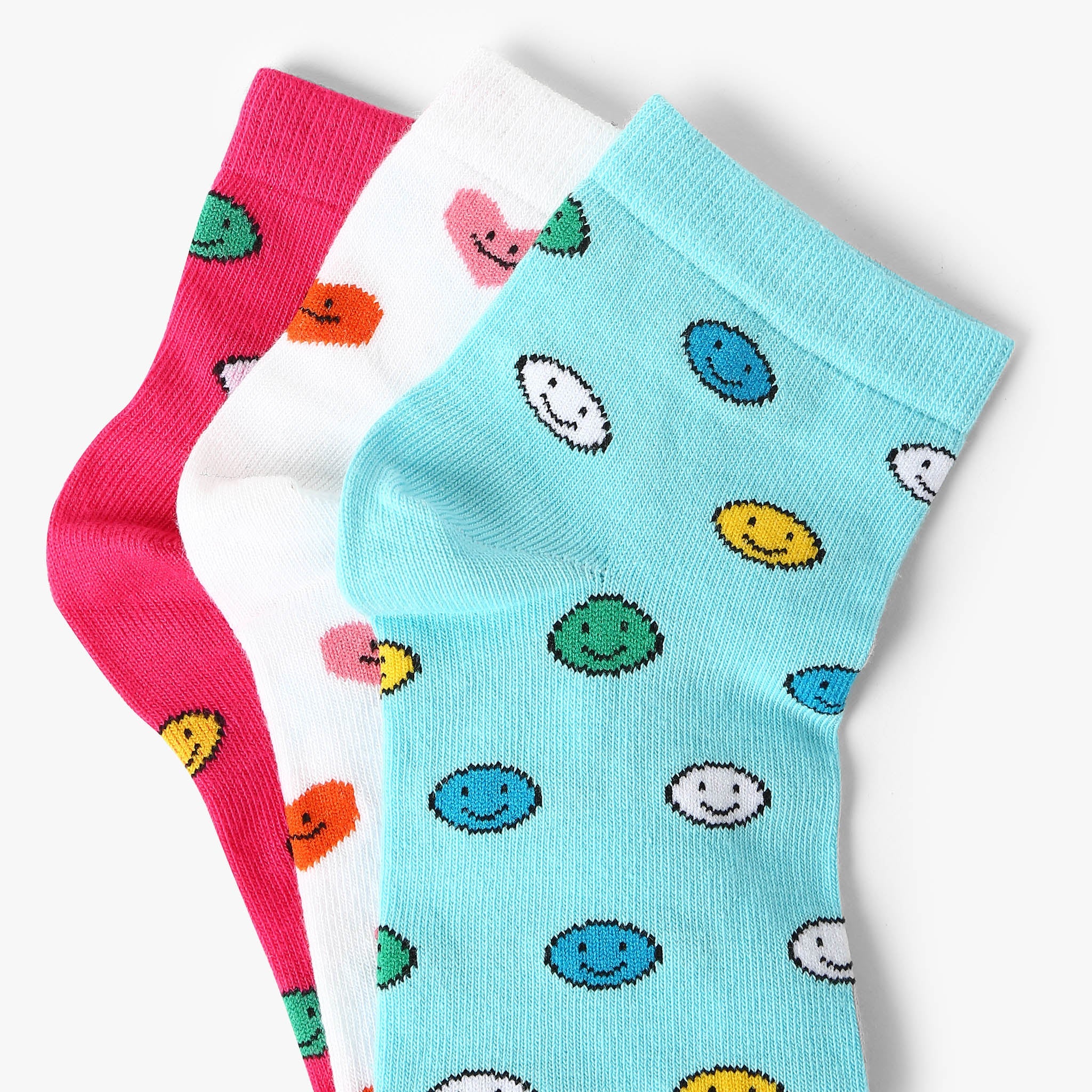 Girls Cotton Blend Ankle Length Socks (Pack of 3) - Image 5