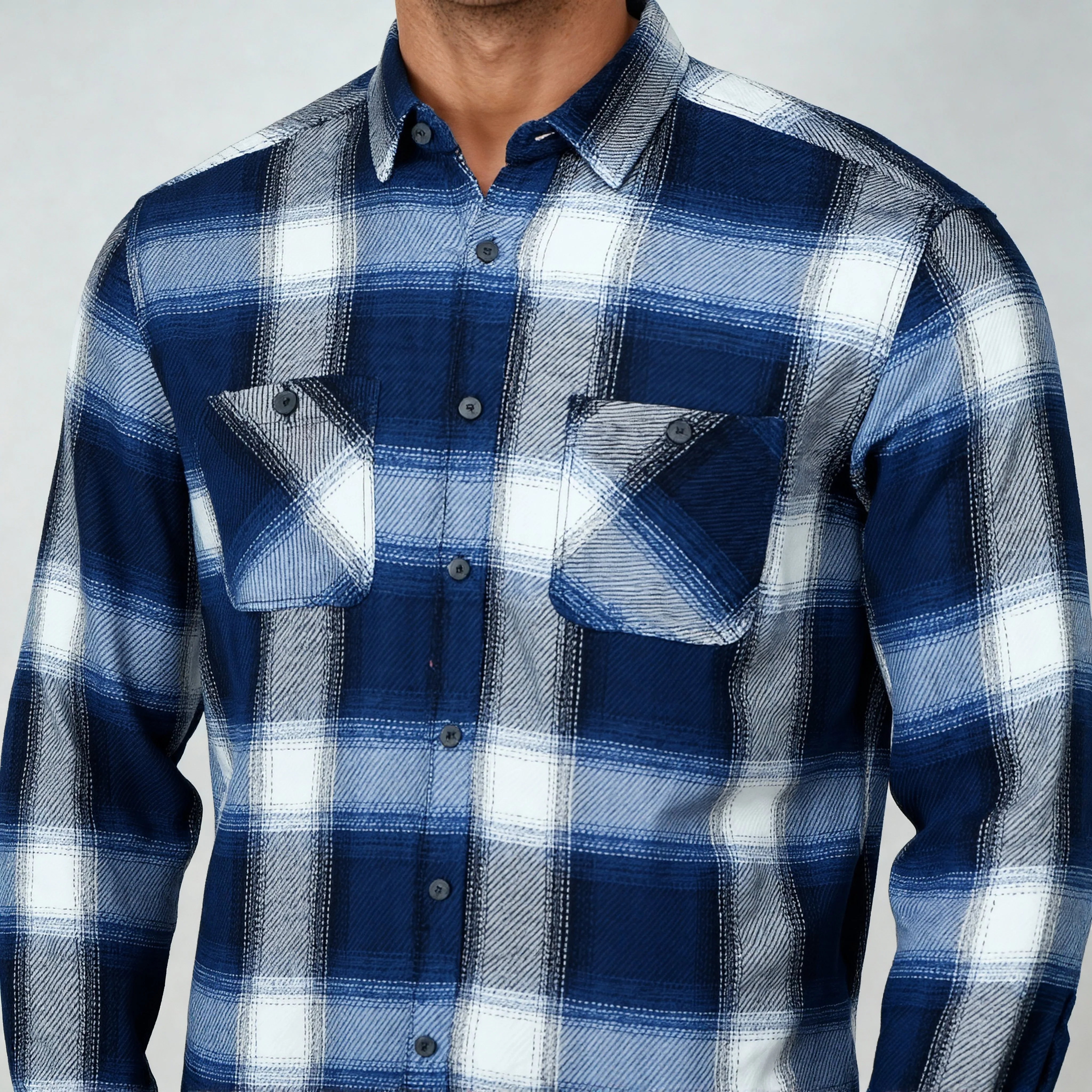 Cotton Checkered Cruiser Shirt - Image 4