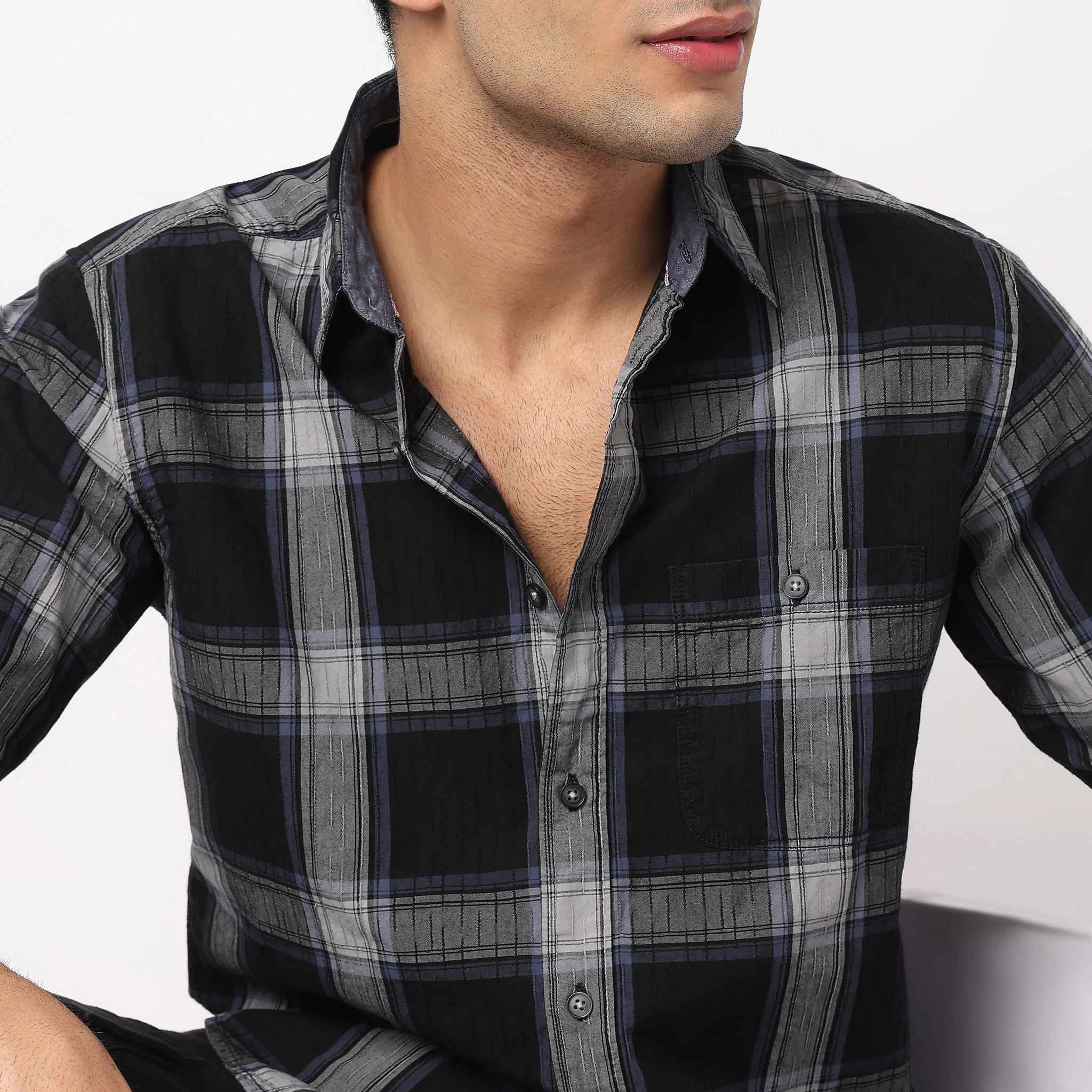 Cotton Checkered Cruiser Shirt - Image 4