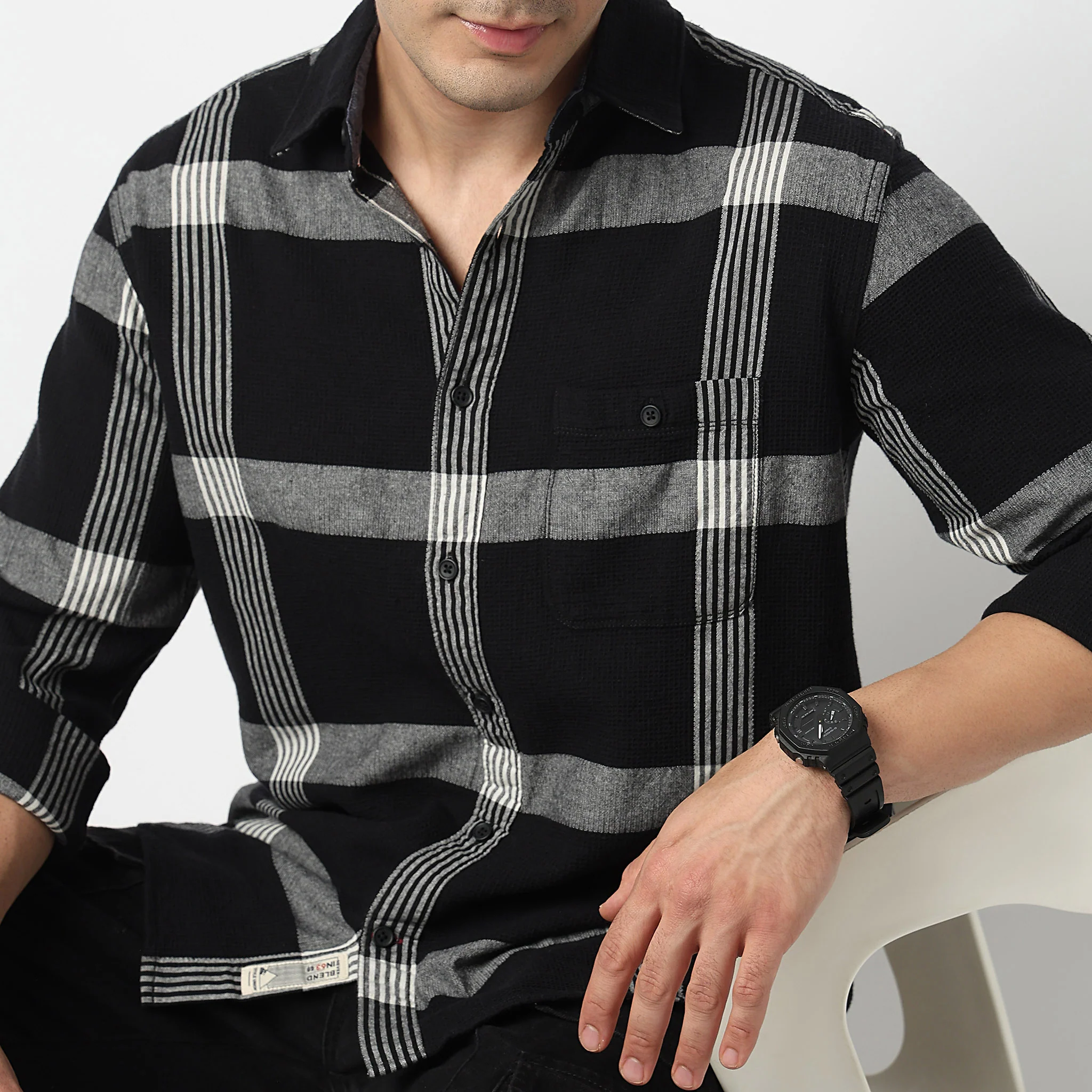 Cotton Checkered Cruiser Shirt - Image 4