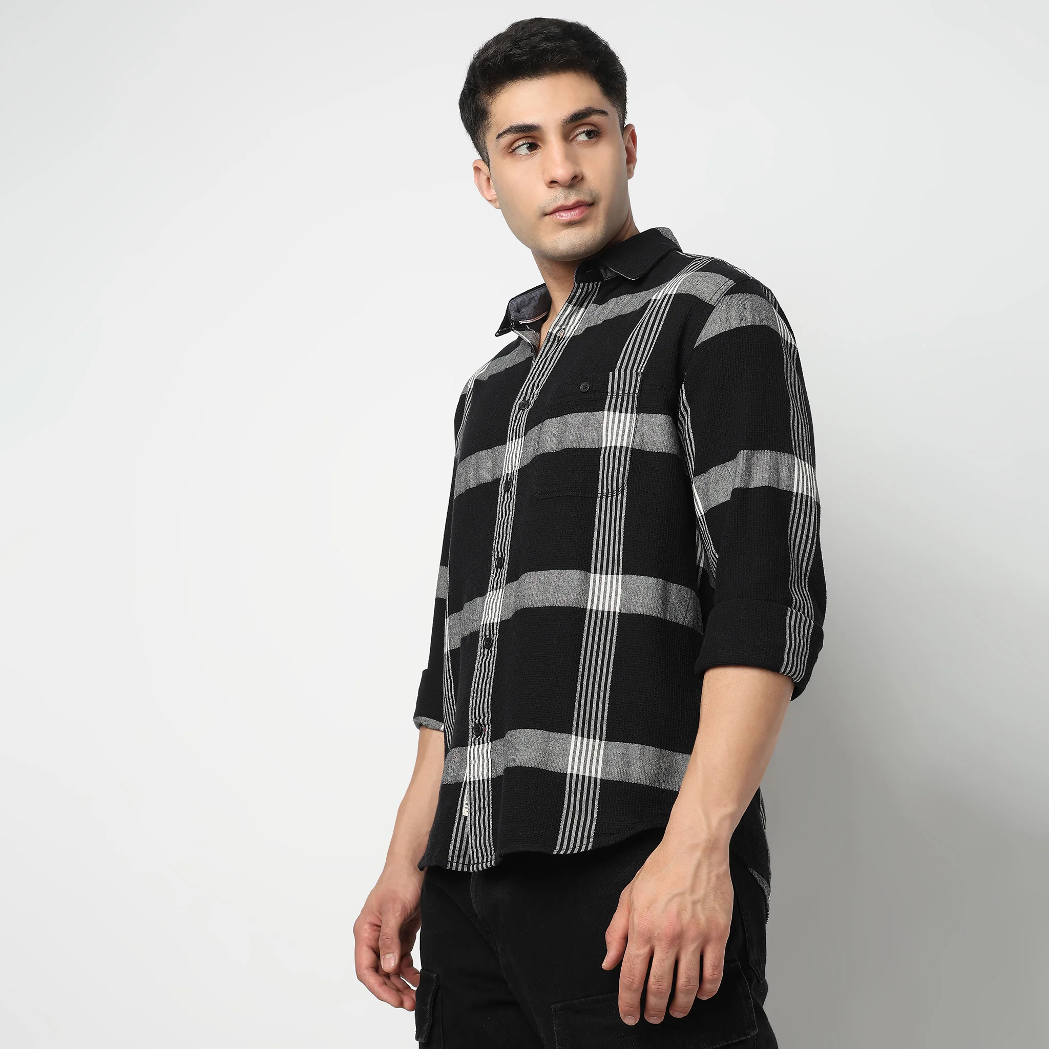 Cotton Checkered Cruiser Shirt - Image 5