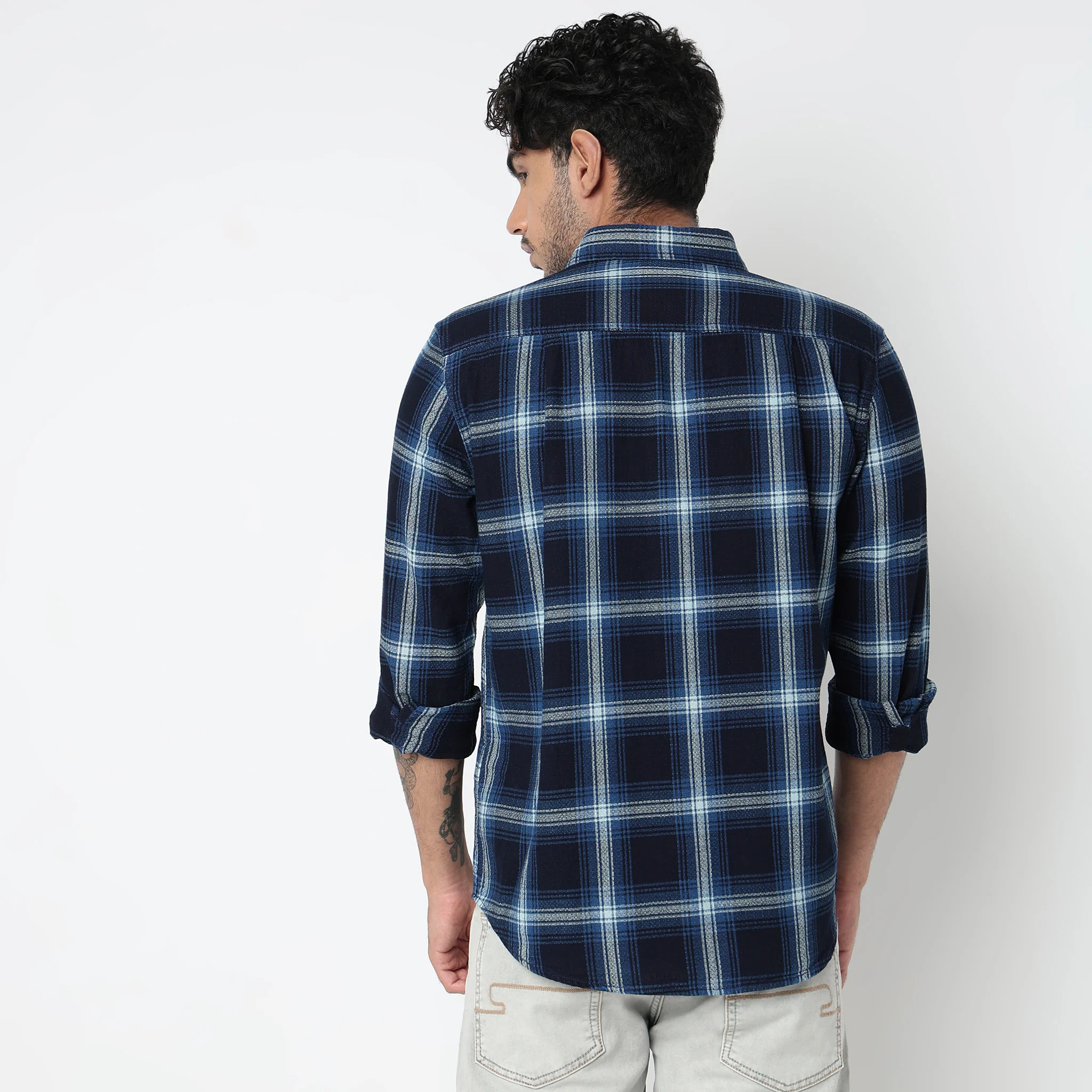 Cotton Checkered Cruiser Shirt - Image 3