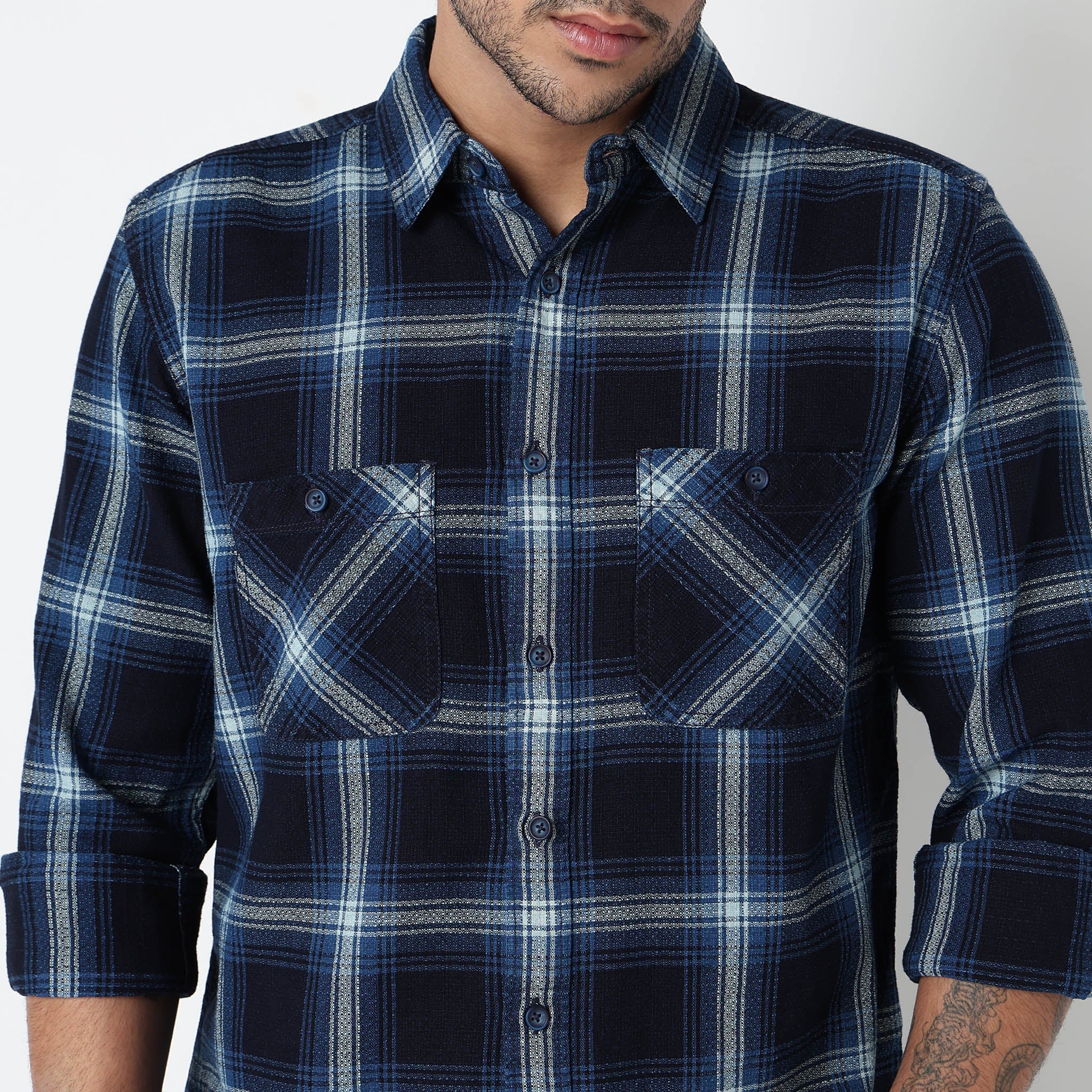 Cotton Checkered Cruiser Shirt - Image 4