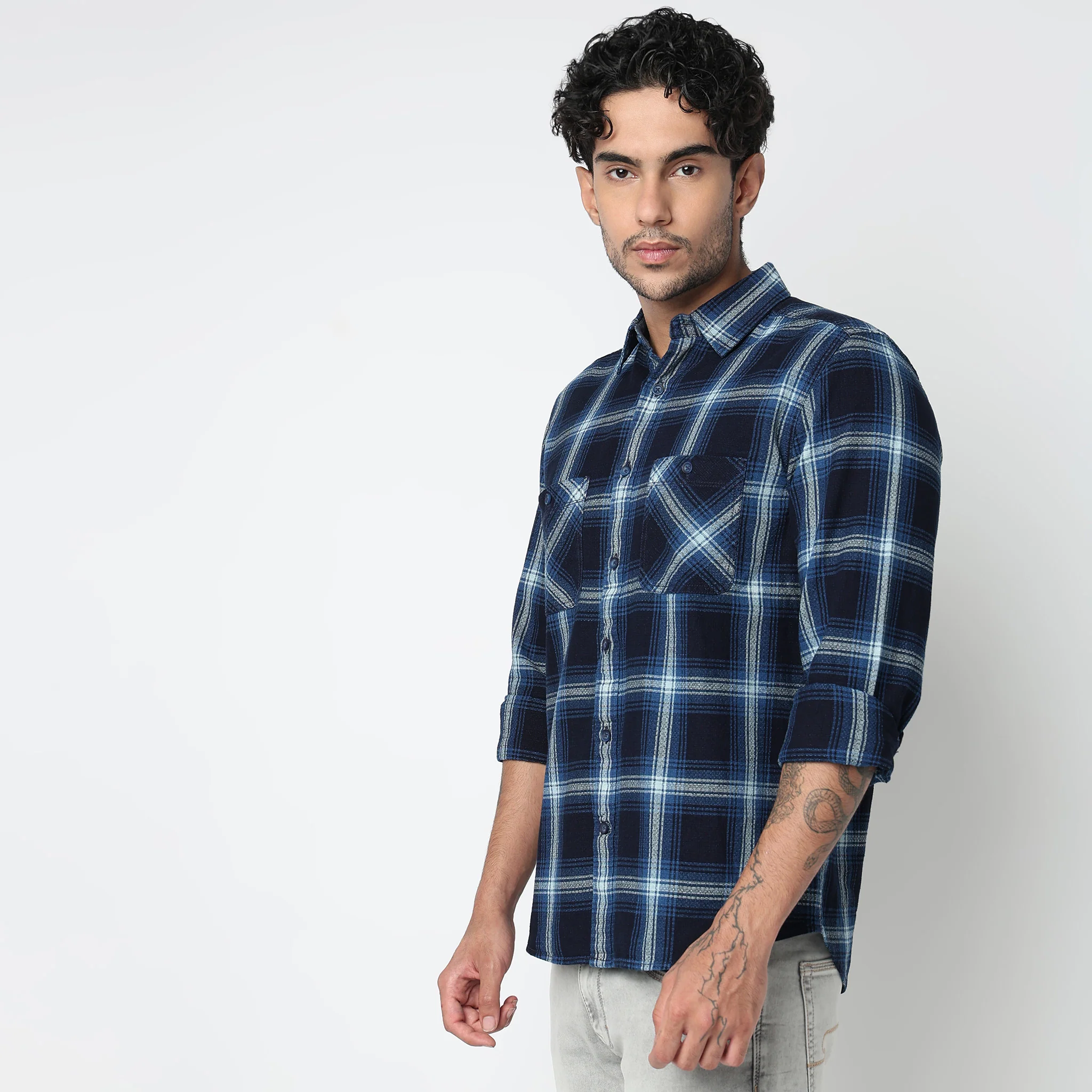 Cotton Checkered Cruiser Shirt - Image 5