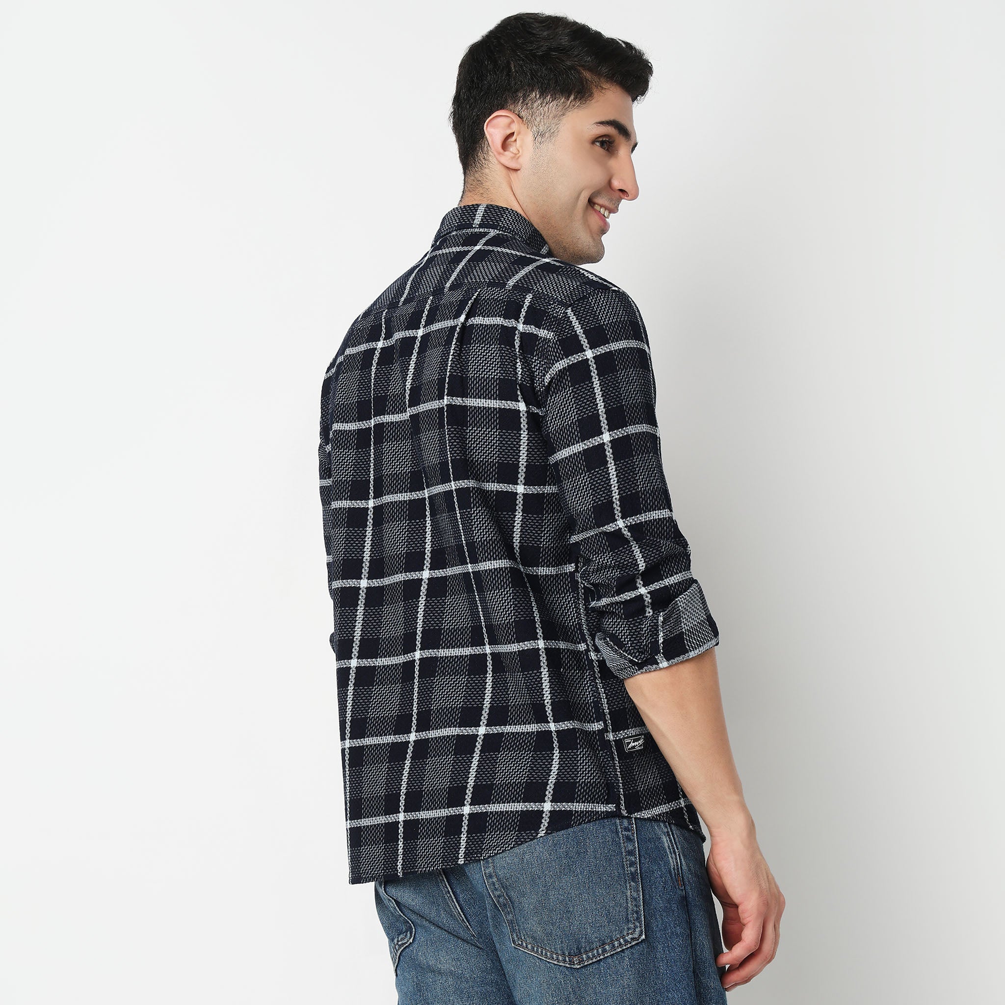 Cotton Checkered Cruiser Shirt - Image 3